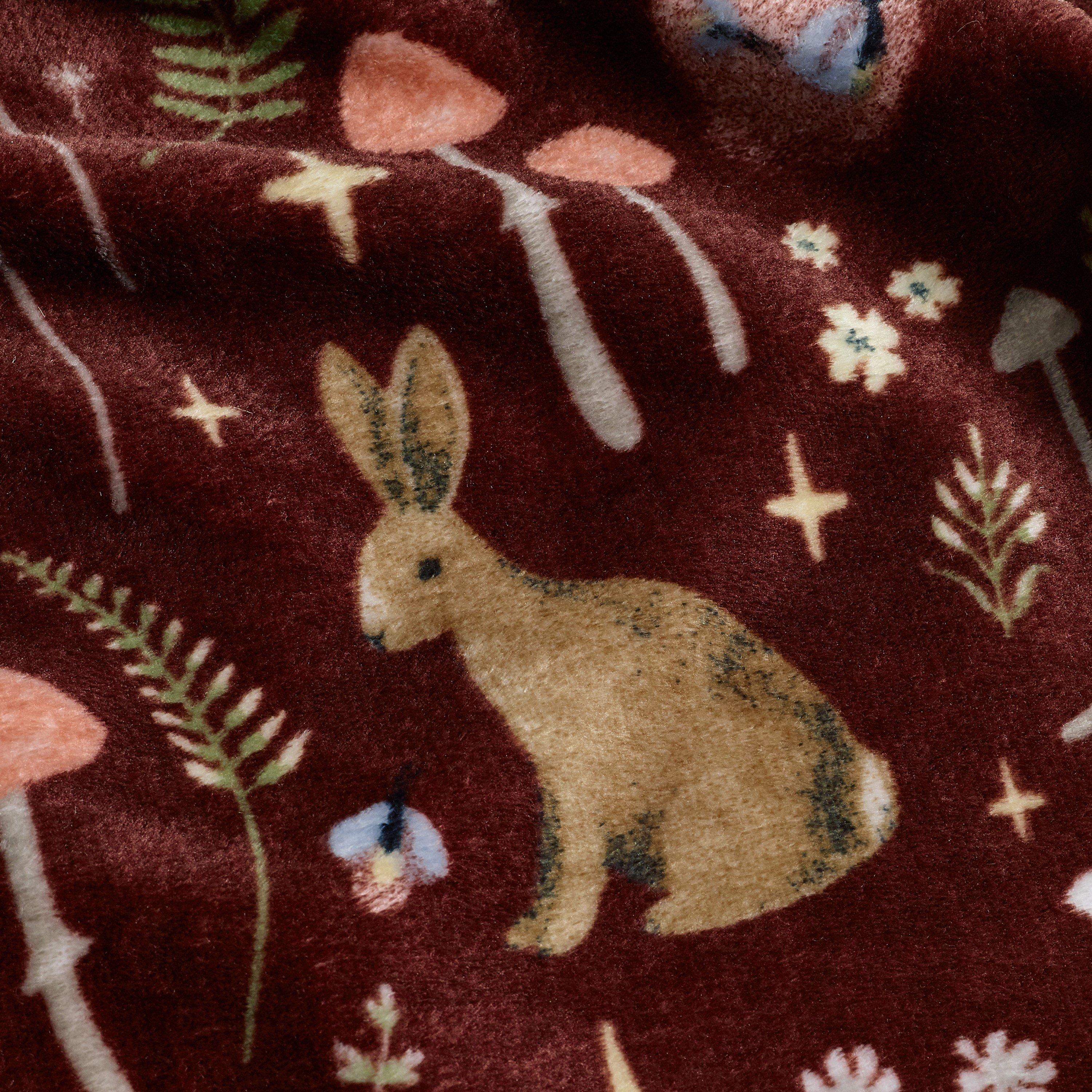 Chocolate - Catherine Lansfield - Enchanted Twilight Cosy Fleece Blanket Throw - 3