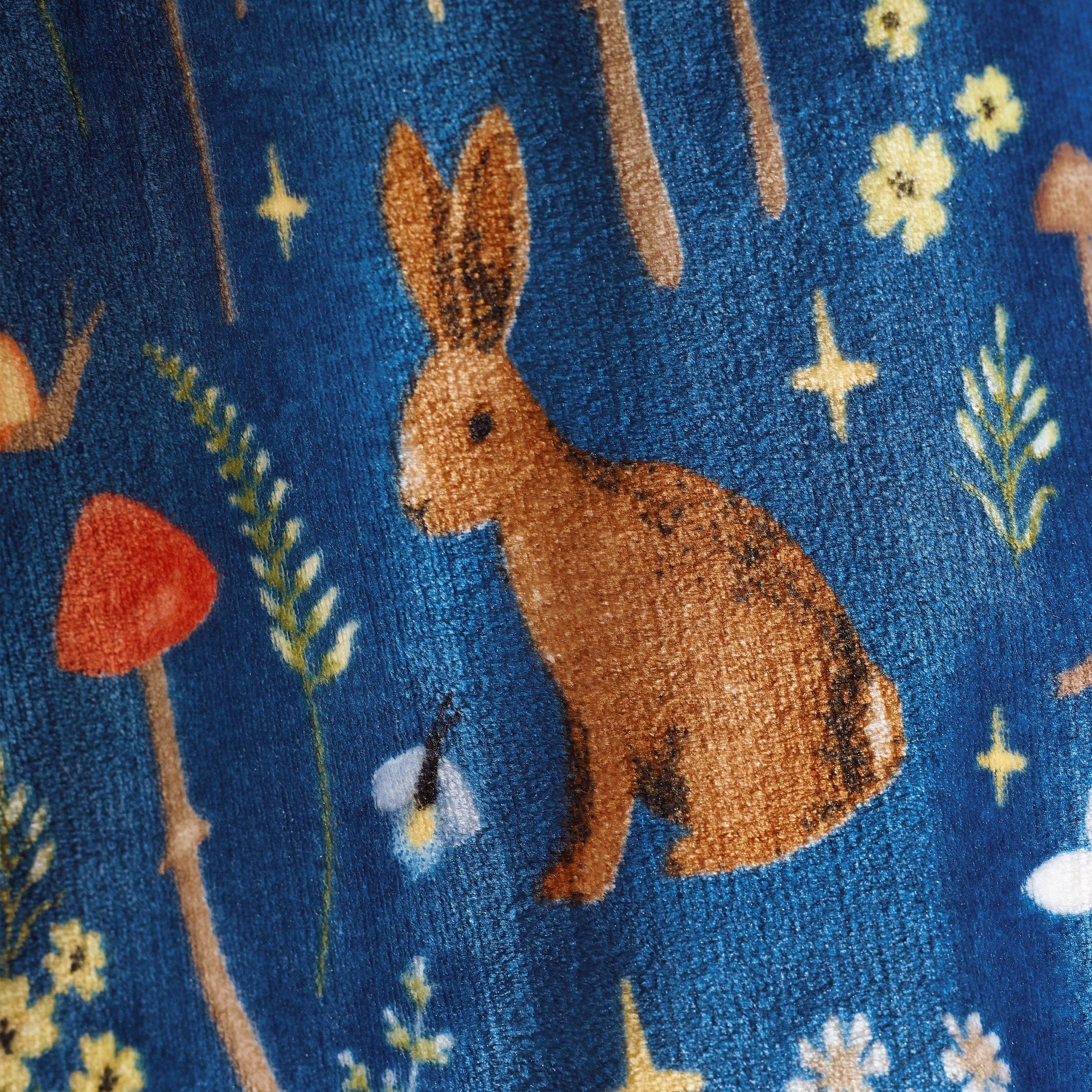 Navy Blue - Catherine Lansfield - Enchanted Twilight Cosy Fleece Blanket Throw - 2