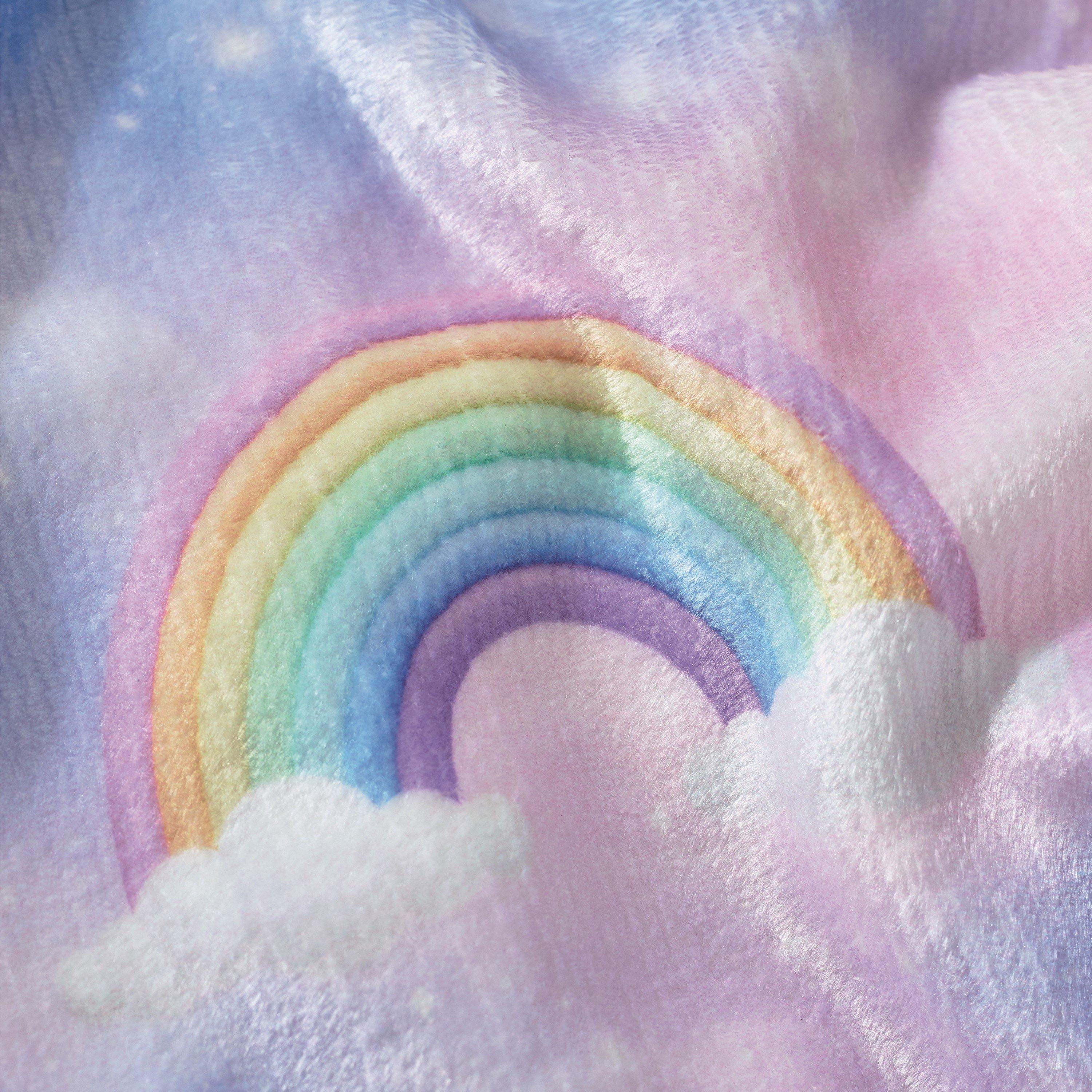 Pink - Catherine Lansfield - Candy Unicorn Cosy Fleece Blanket Throw - 2