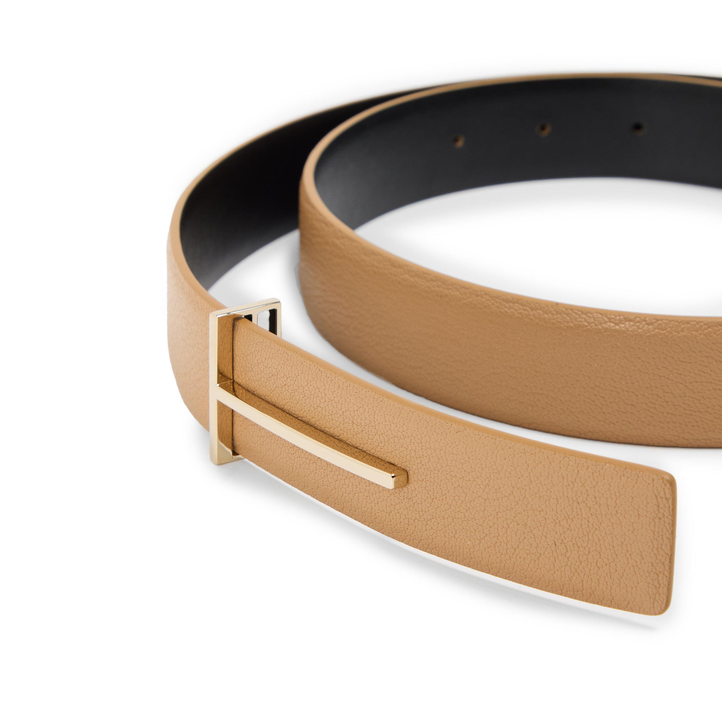 Leather Rhum - Tom Ford - Women's TF Grain Leather Belt - 4