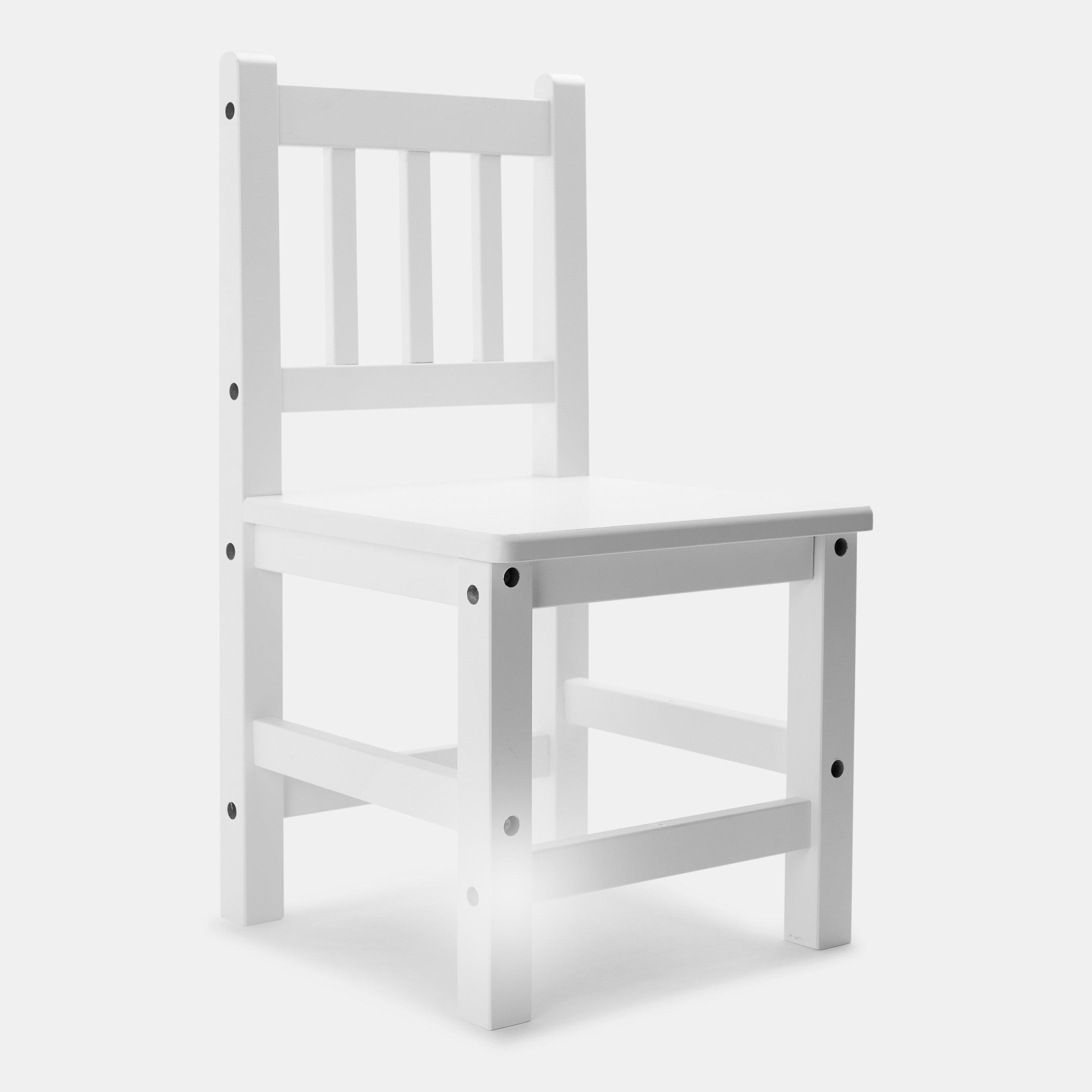 White - Tooky Toy - ToyLfe Wooden Chair - 1