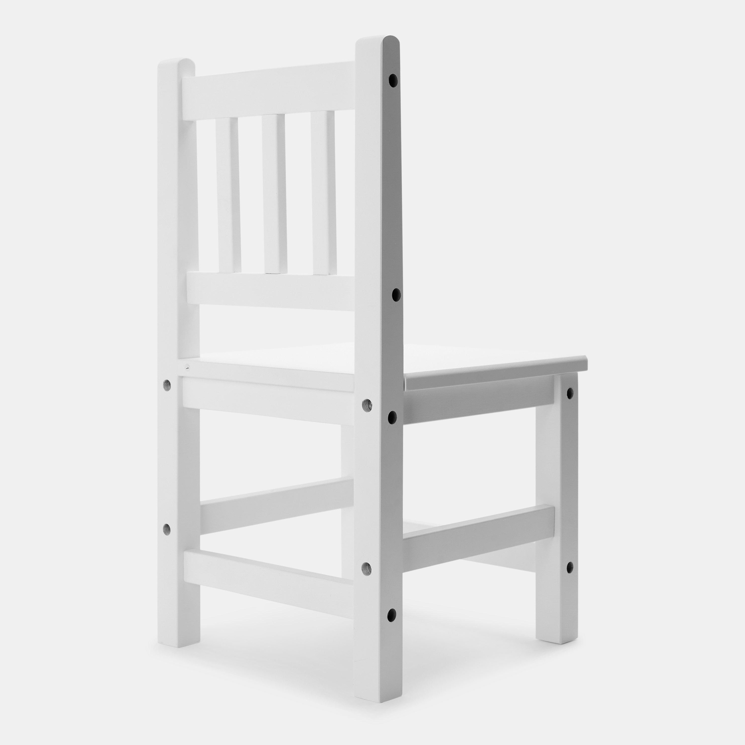 Weiß - Tooky Toy - ToyLfe Wooden Chair Jn00 - 2