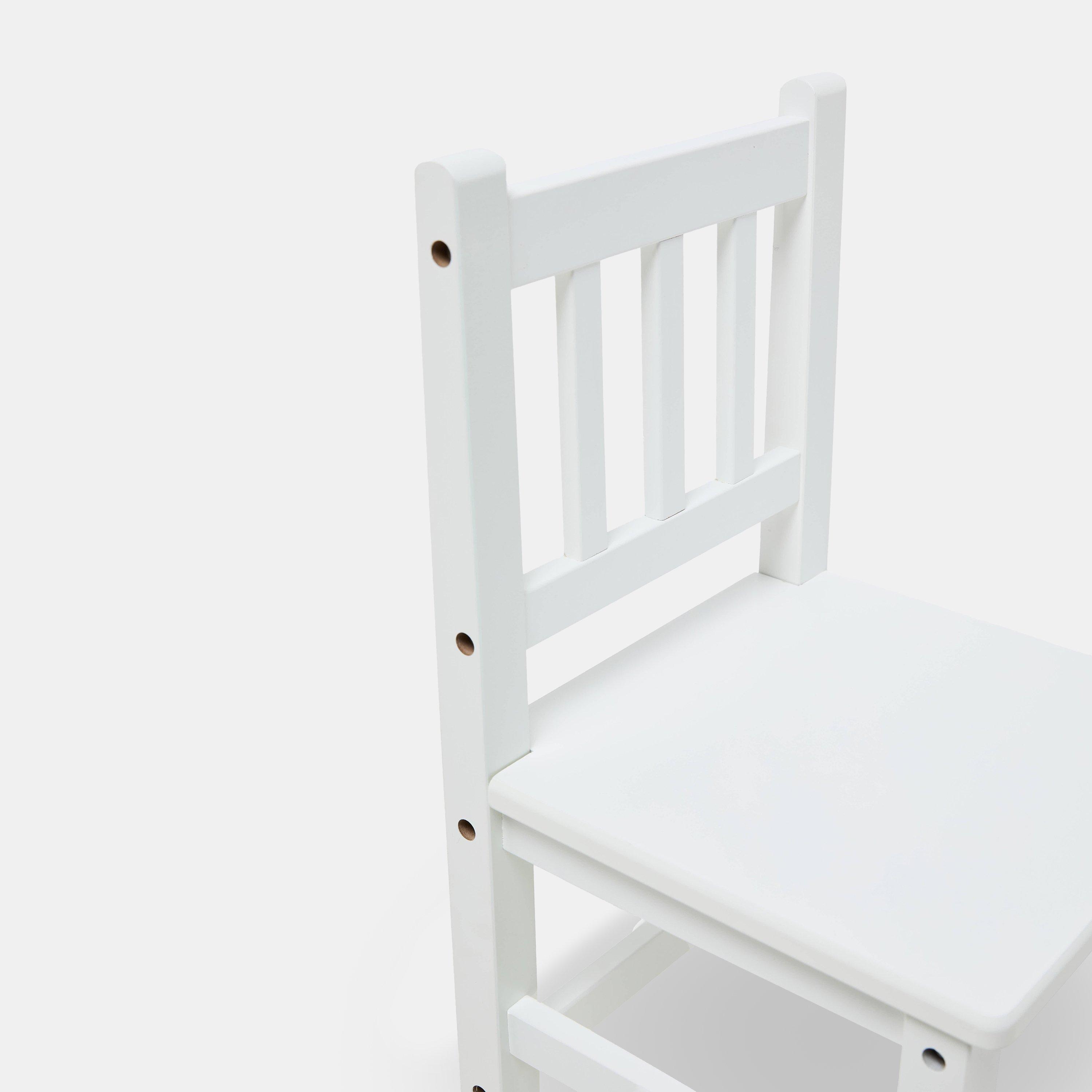 Weiß - Tooky Toy - ToyLfe Wooden Chair Jn00 - 3