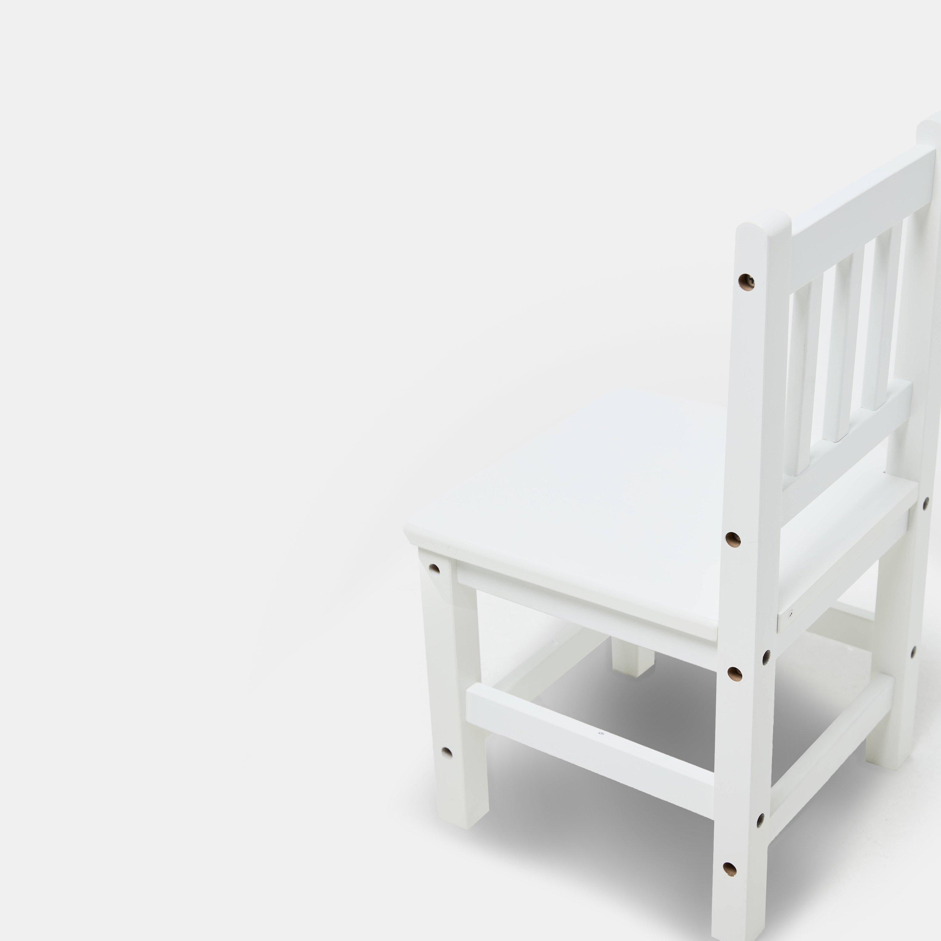 Weiß - Tooky Toy - ToyLfe Wooden Chair Jn00 - 4