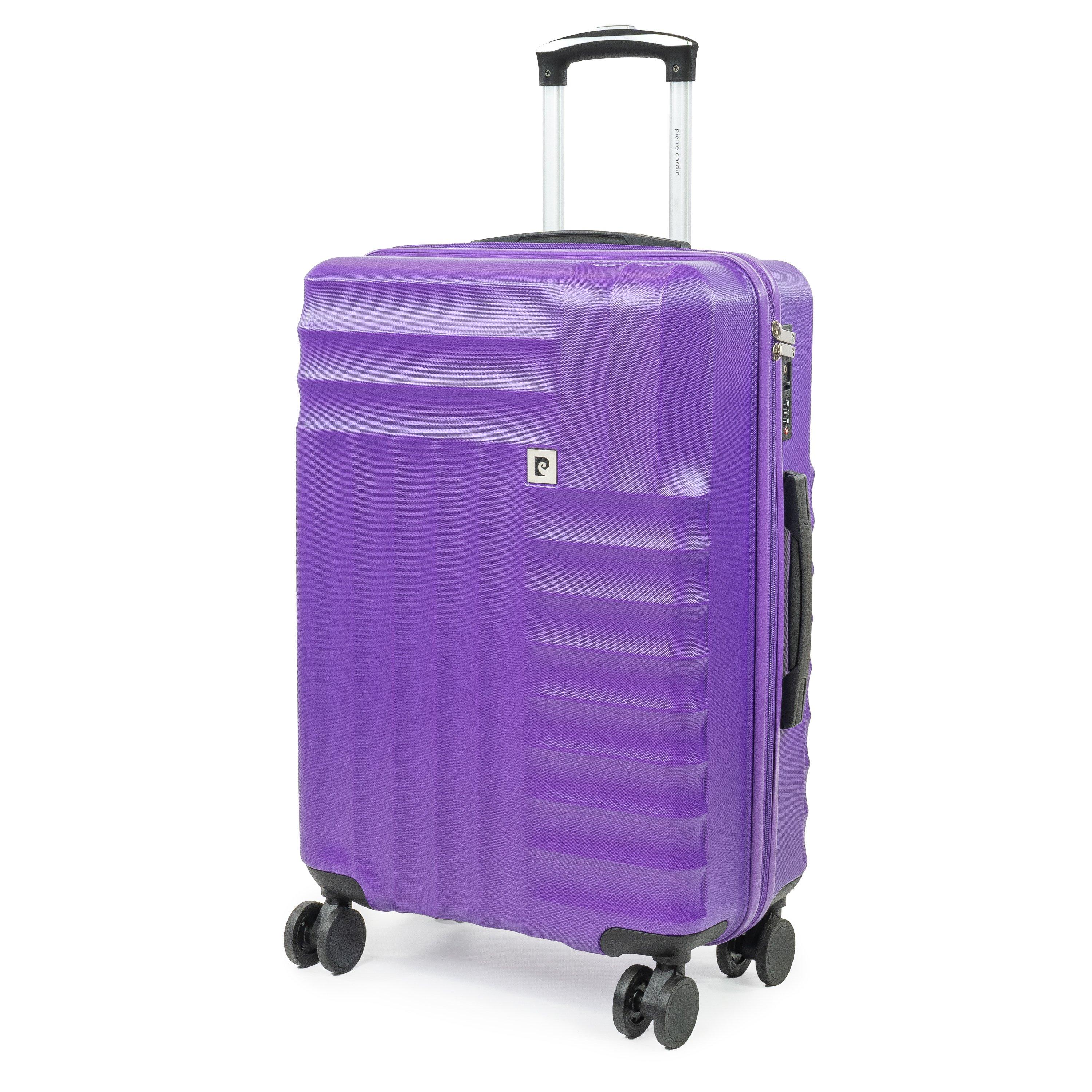 Purple Cl898-10 - Pierre Cardin - Soleil 26-inch Hard Shell Large Suitcase Luggage - 1