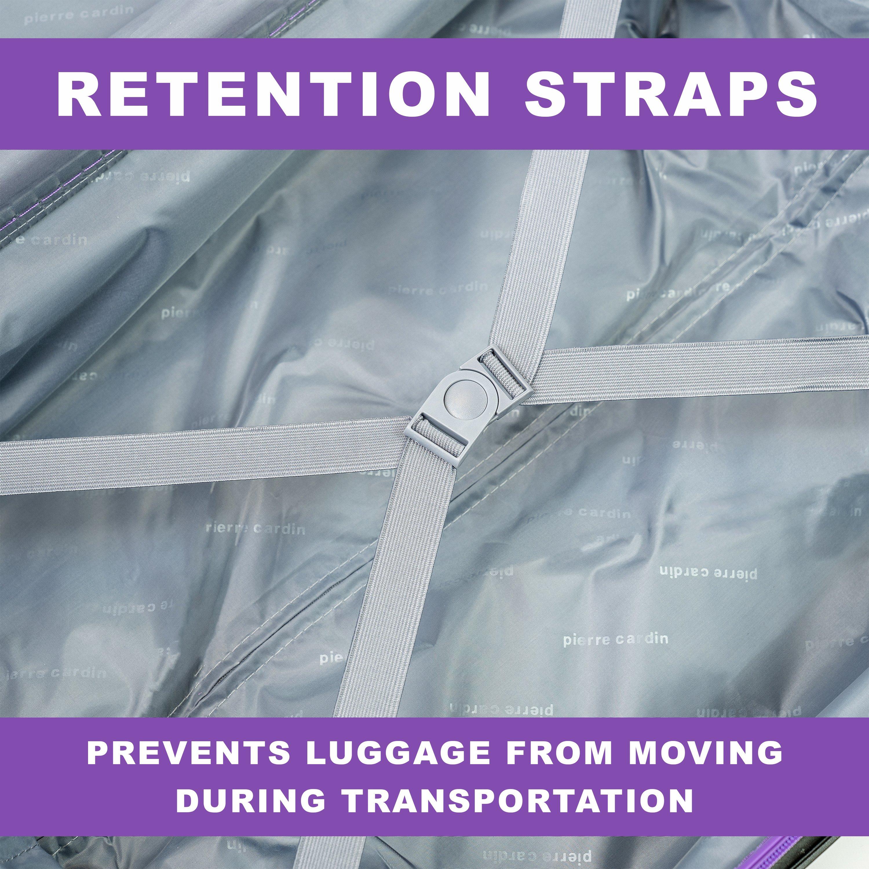 Purple Cl898-10 - Pierre Cardin - Soleil 26-inch Hard Shell Large Suitcase Luggage - 8