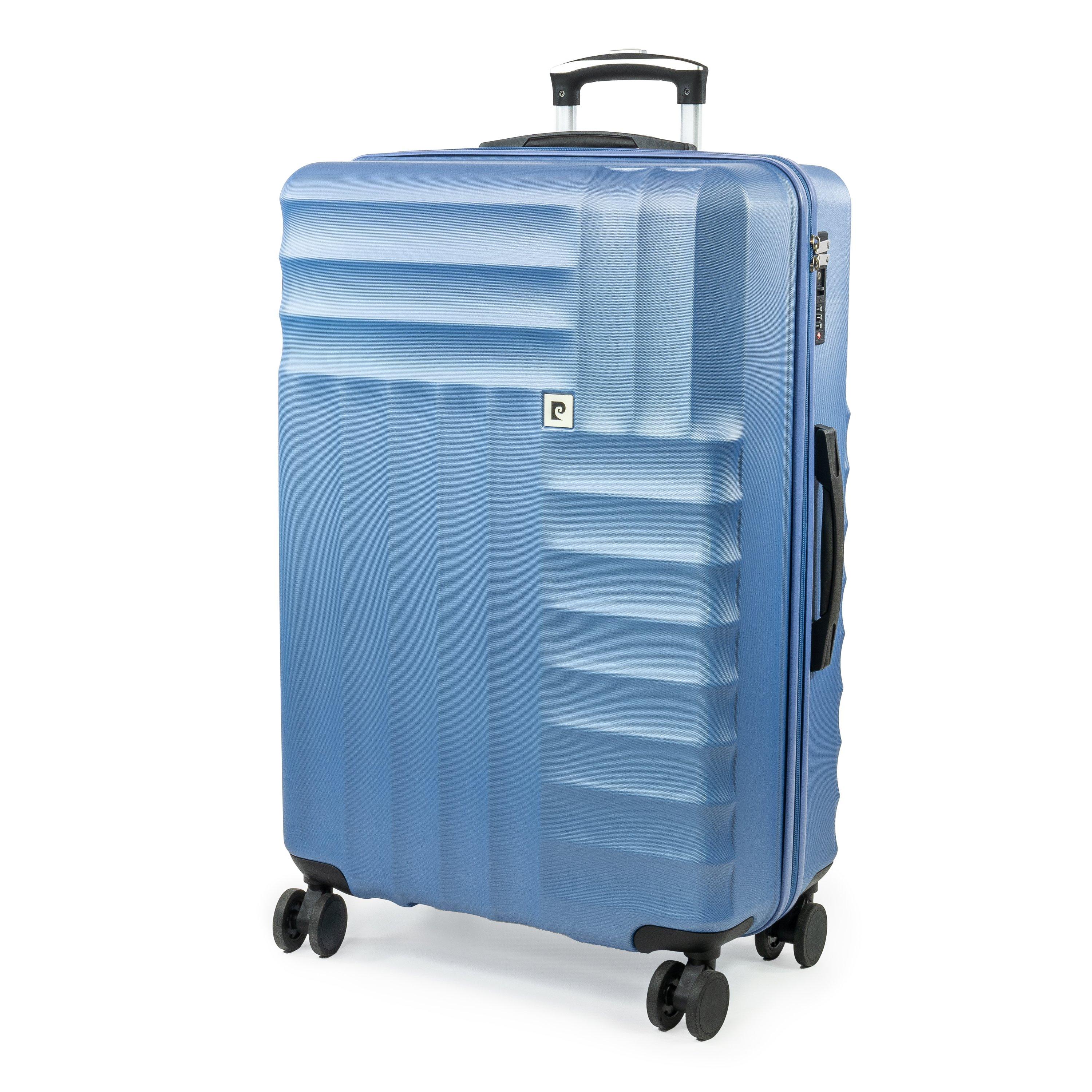 Blue Cl898-05 - Pierre Cardin - Soleil Wheeled Hard Shell Travel Suitcase Luggage - 1