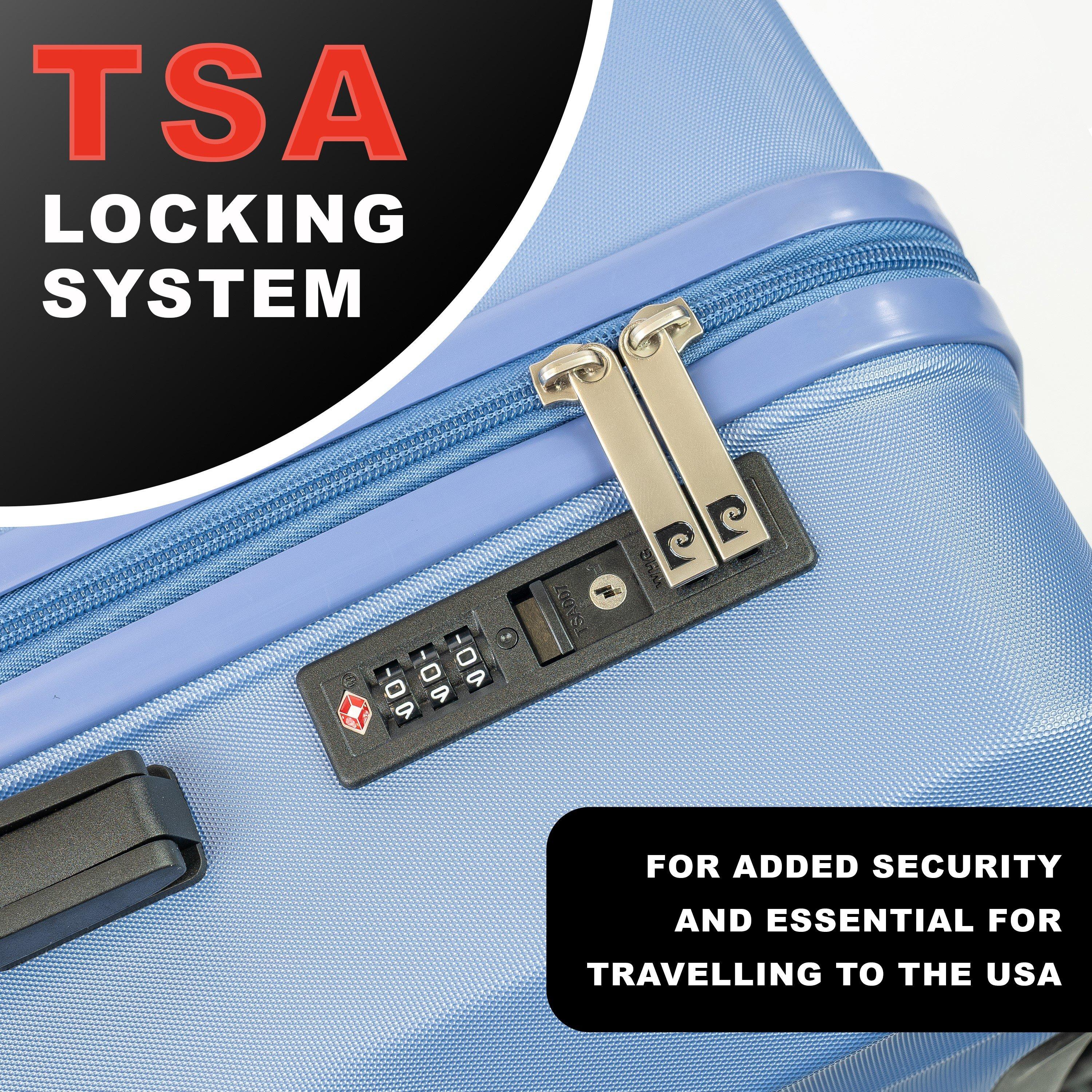 Blue Cl898-05 - Pierre Cardin - Soleil Wheeled Hard Shell Travel Suitcase Luggage - 4