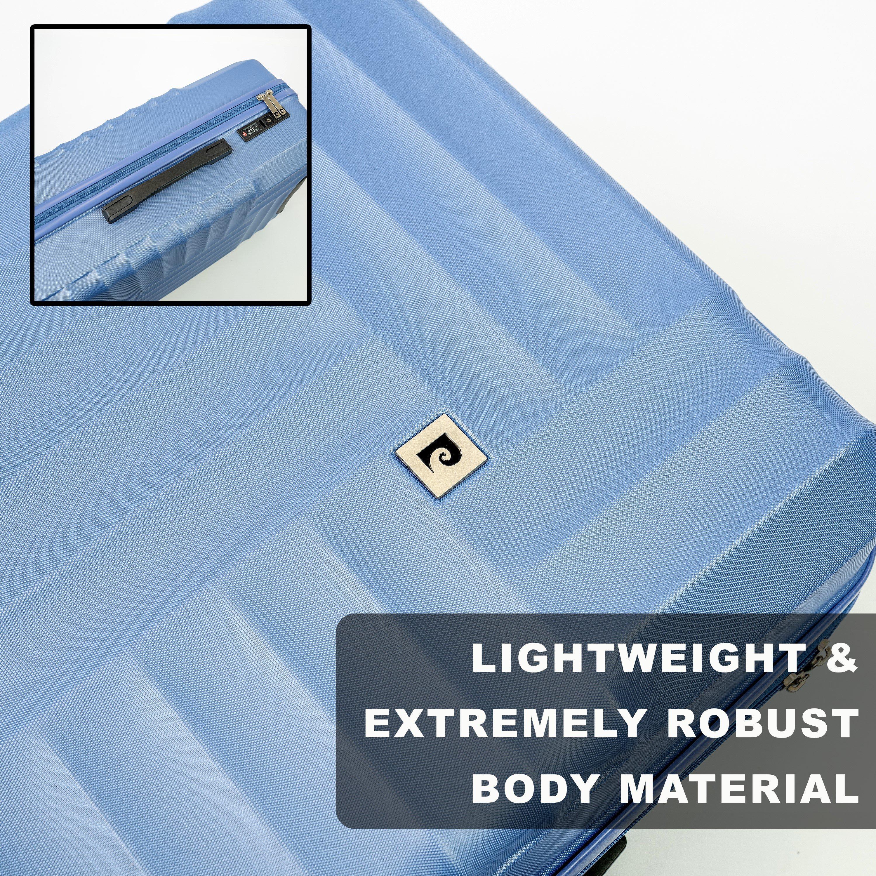 Blue Cl898-05 - Pierre Cardin - Soleil Wheeled Hard Shell Travel Suitcase Luggage - 8