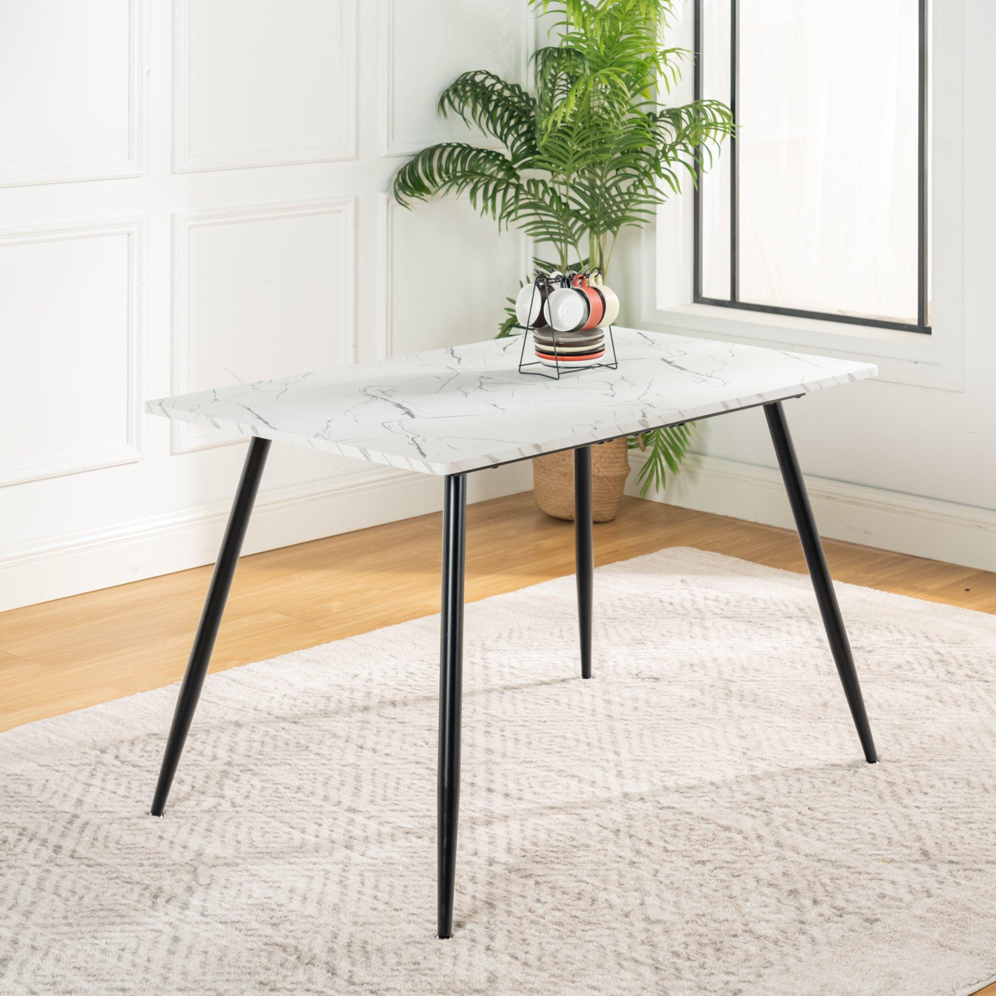 White - Urban Meuble - Slim Marble Console Table - 1