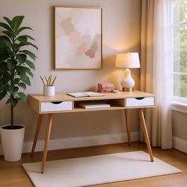 Urban Meuble Beech Side Table Modern Design Compact Storage