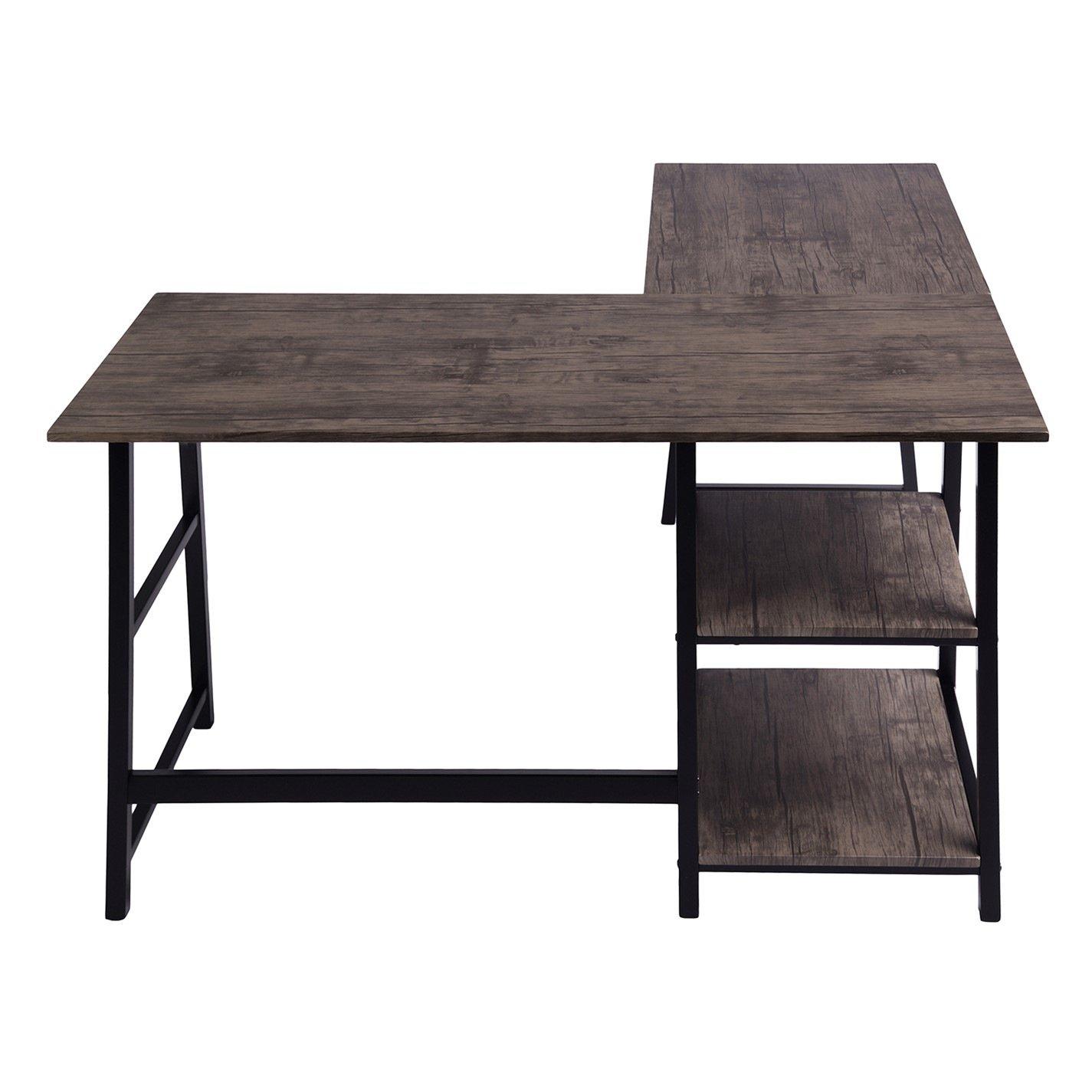 Brown - Urban Meuble - Modern Walnut Console Table with Metal Frame - 4