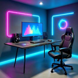 Urban Meuble Extendable Black Gaming Desk
