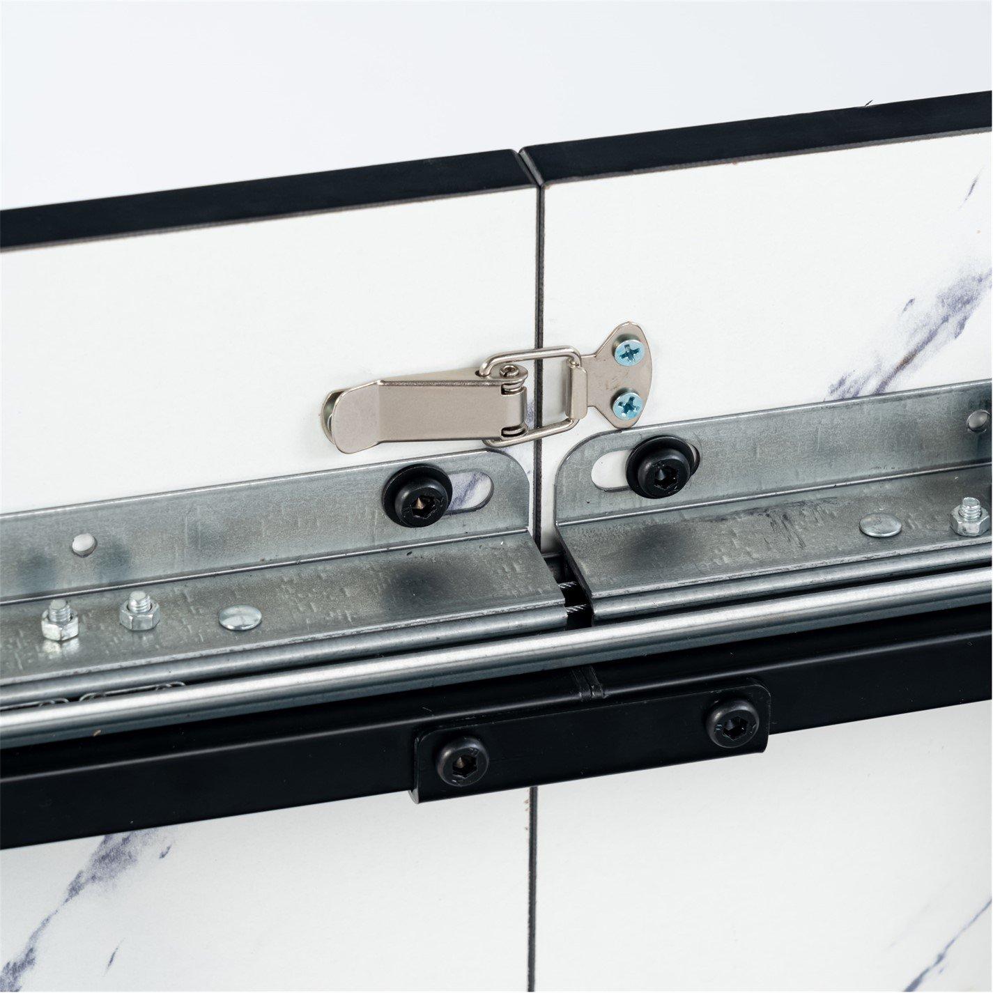 White - Urban Meuble - Extendable Marble Console Table - 10