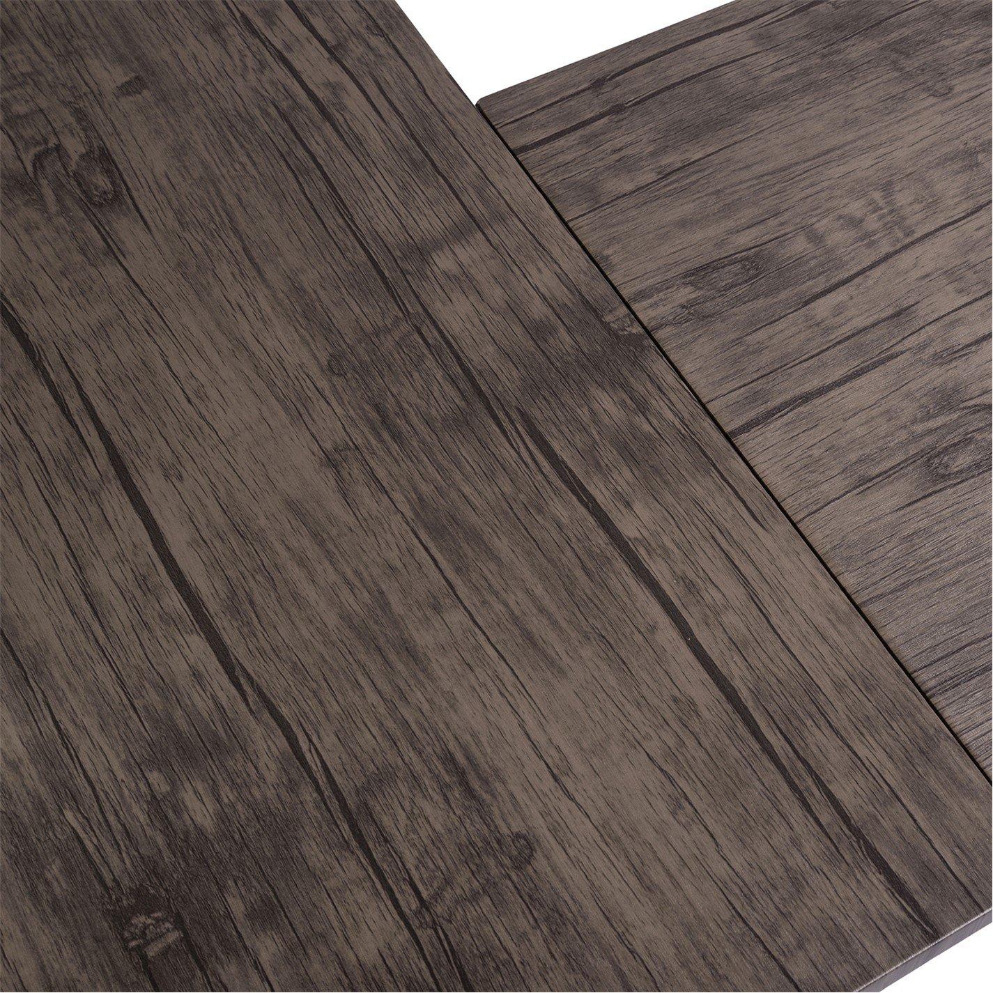 Brown - Urban Meuble - Modern Walnut Desk Sleek Design Space-Saving - 6