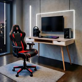 Urban Meuble Modern Gaming Desk Beech