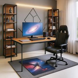 Urban Meuble Gaming Desk Metal Frame Space-Saving Design