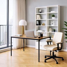 Urban Meuble Modern Desk with Metal Frame for Small Spaces