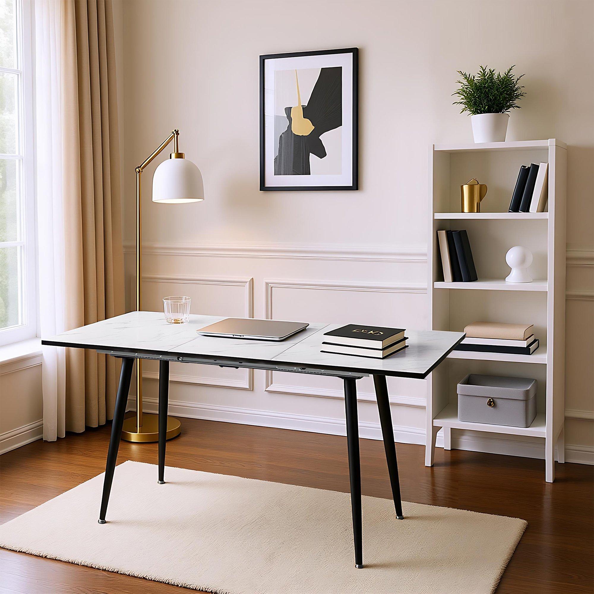 Urban Meuble Extendable Marble Side Table