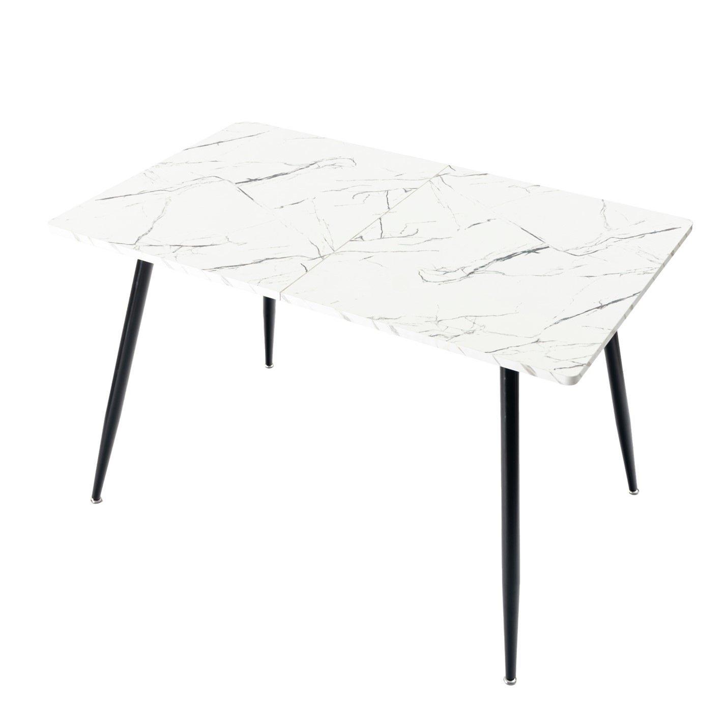 White - Urban Meuble - White Marble Gaming Desk - 3