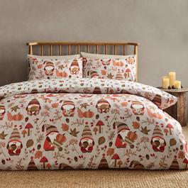 Catherine Lansfield Woodland Gonks So Soft Reversible Duvet Cover Set