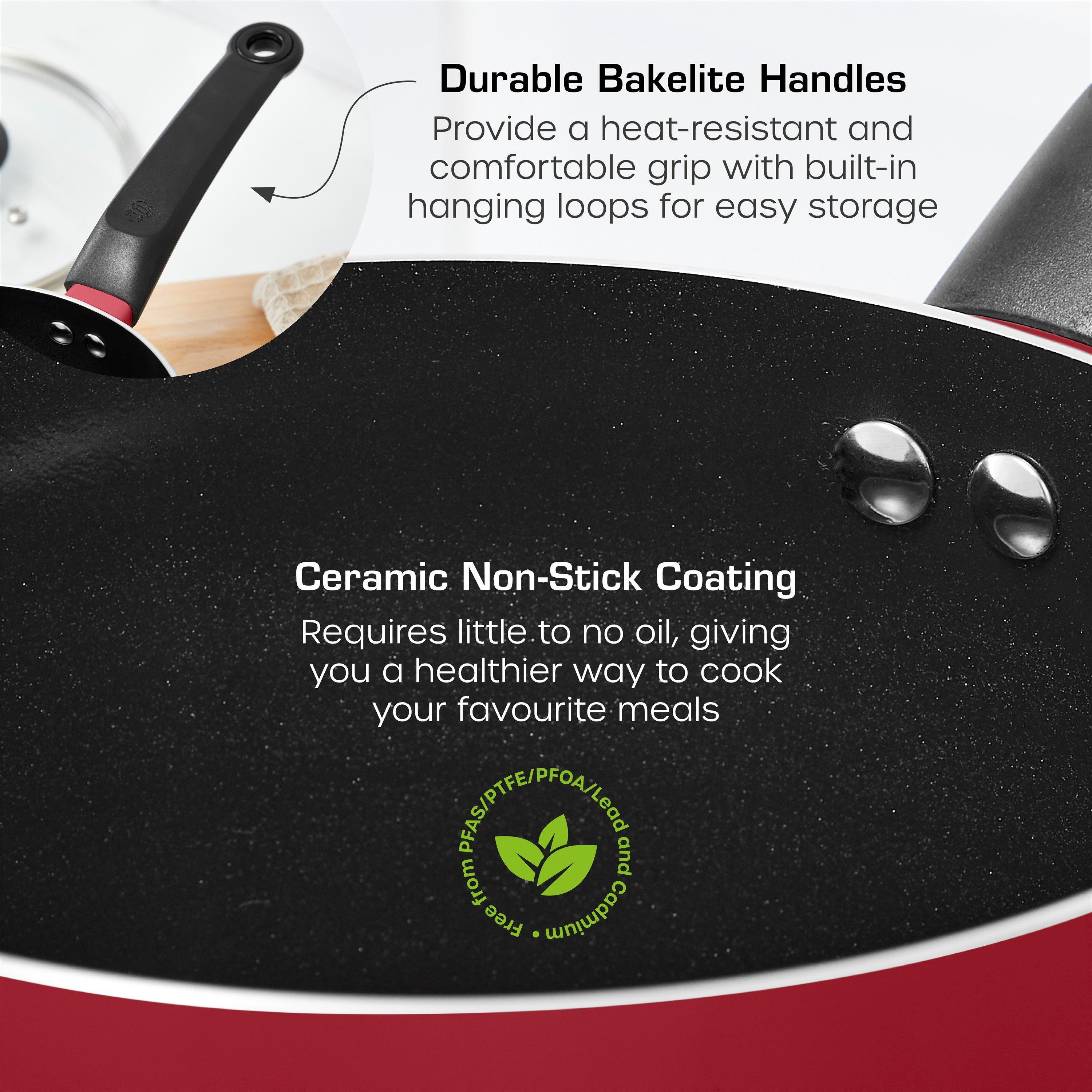 Red - Swan - Townhouse 14 Piece Pan and Tool Set Red - 4