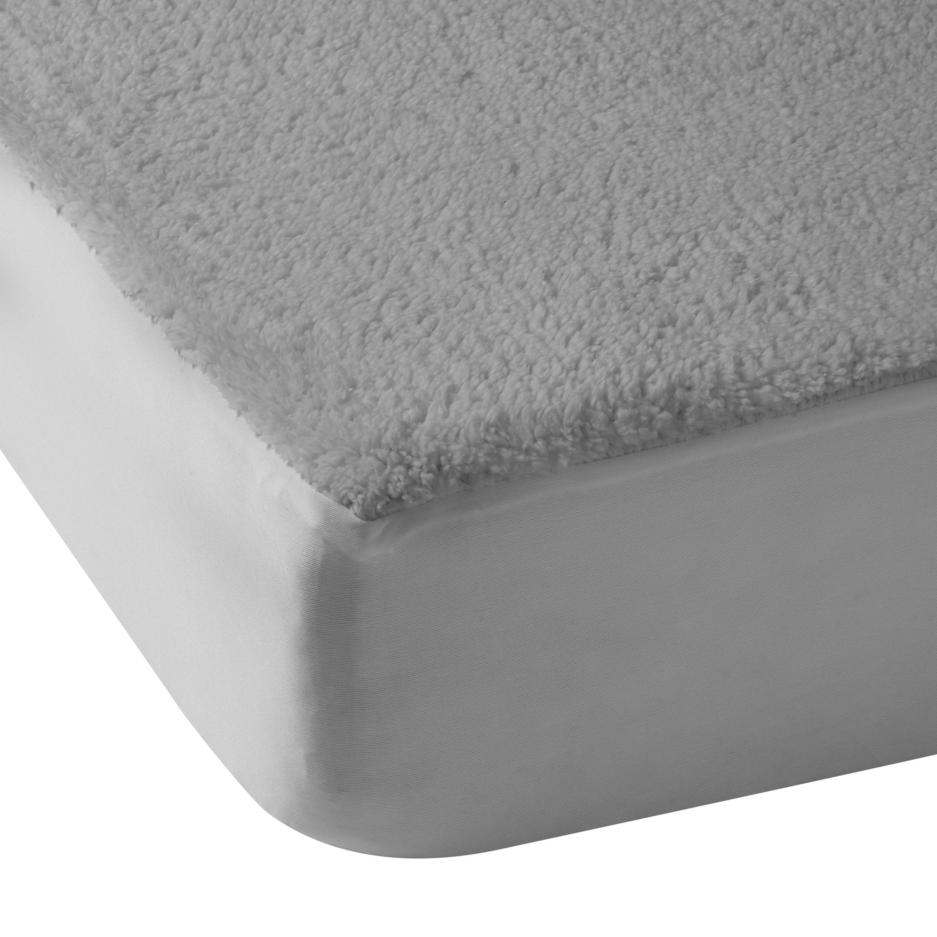 Grey - Catherine Lansfield - Thermal Sherpa Underblanket Under Fitted Sheet - 3