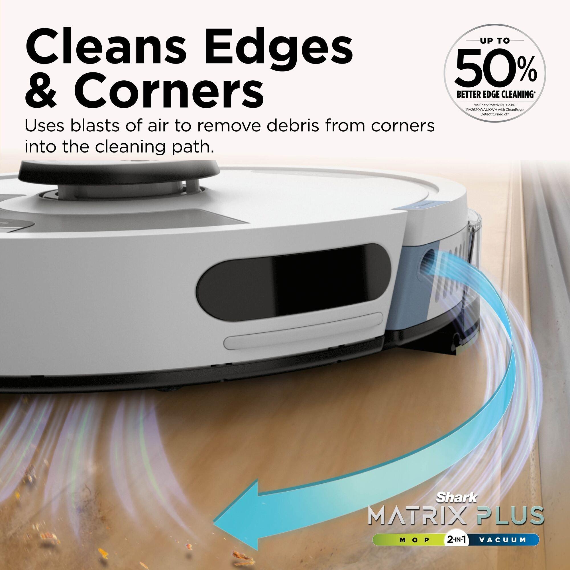 White - Shark - Matrix Plus 2-in-1 Self-Empty Robot Vacuum & Mop - 13