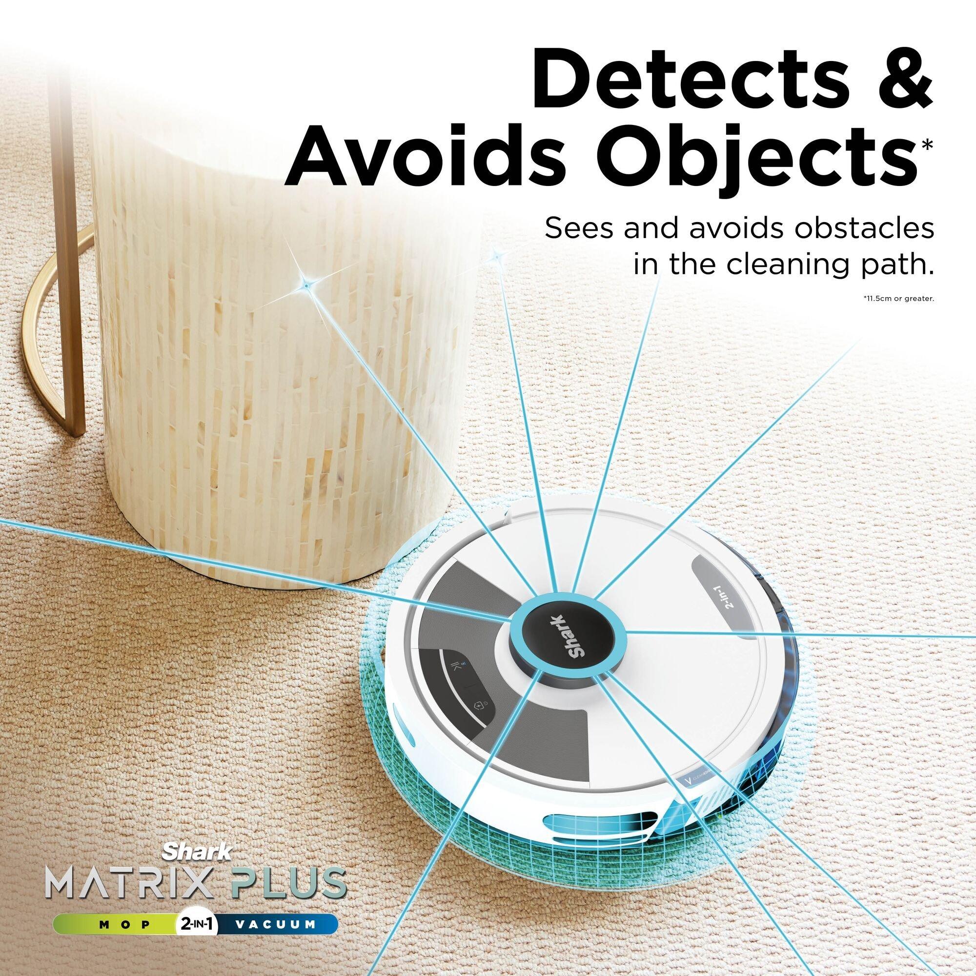 White - Shark - Matrix Plus 2-in-1 Self-Empty Robot Vacuum & Mop - 14