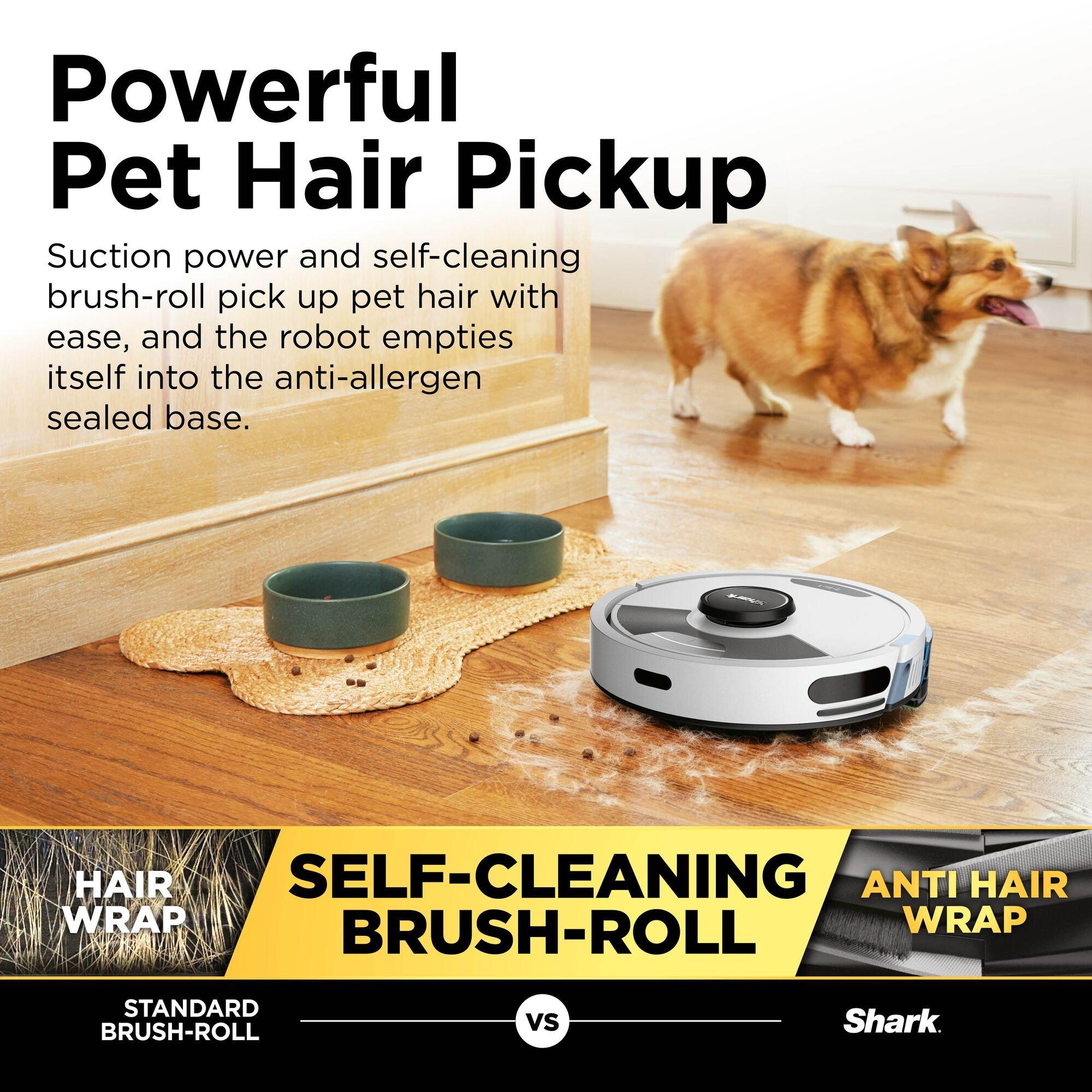 White - Shark - Matrix Plus 2-in-1 Self-Empty Robot Vacuum & Mop - 16