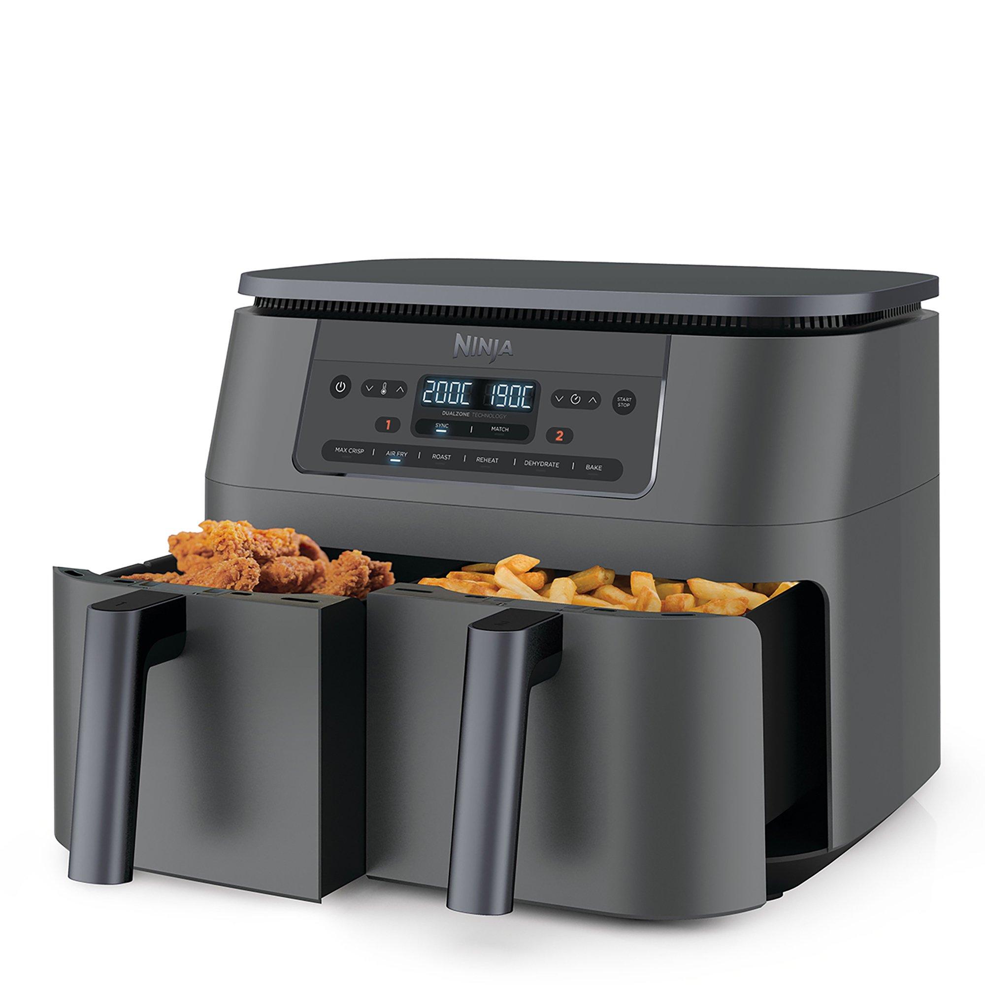 Gun Metal Grey - Ninja - 6-in-1 Dual Zone Air Fryer 7.6L DZ300UK - 6