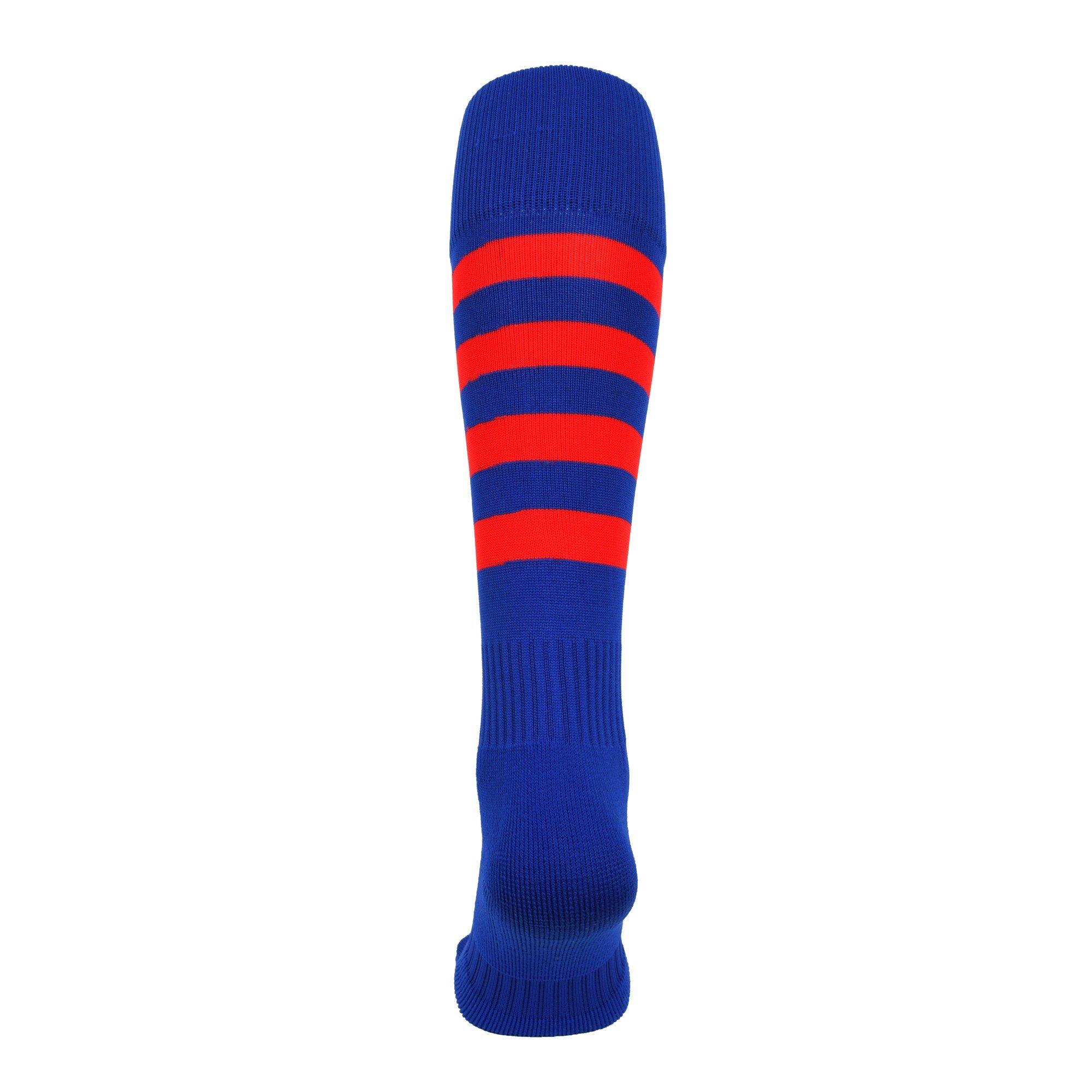 Royal/Red - ATAK Sports - Hooped Socks Senior - 3