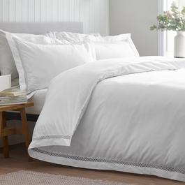 Catherine Lansfield Classic Lattice Lace Duvet Cover Set