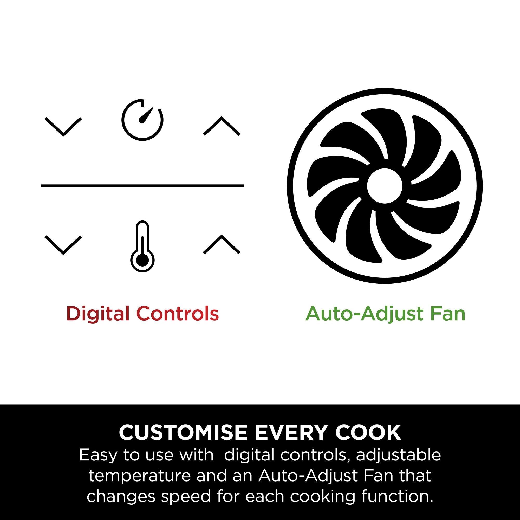 Gun Metal Grey - Ninja - MAX 6-in-1 Dual Zone Air Fryer 9.5L DZ400UK - 14