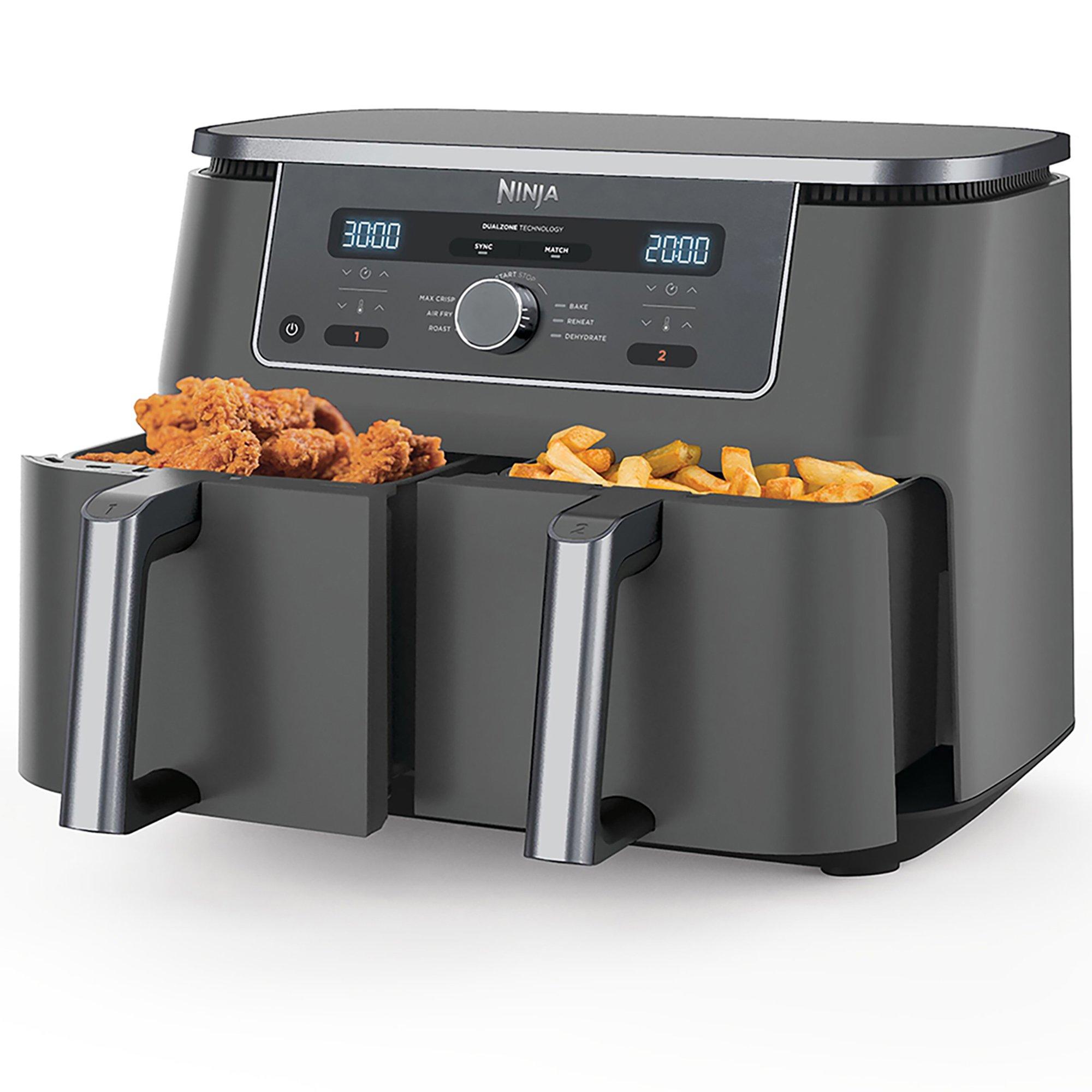 Gun Metal Grey - Ninja - MAX 6-in-1 Dual Zone Air Fryer 9.5L DZ400UK - 3