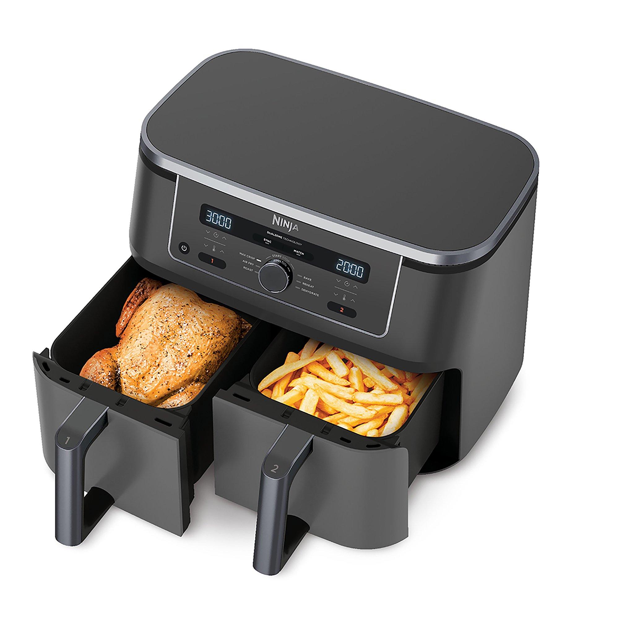 Gun Metal Grey - Ninja - MAX 6-in-1 Dual Zone Air Fryer 9.5L DZ400UK - 4