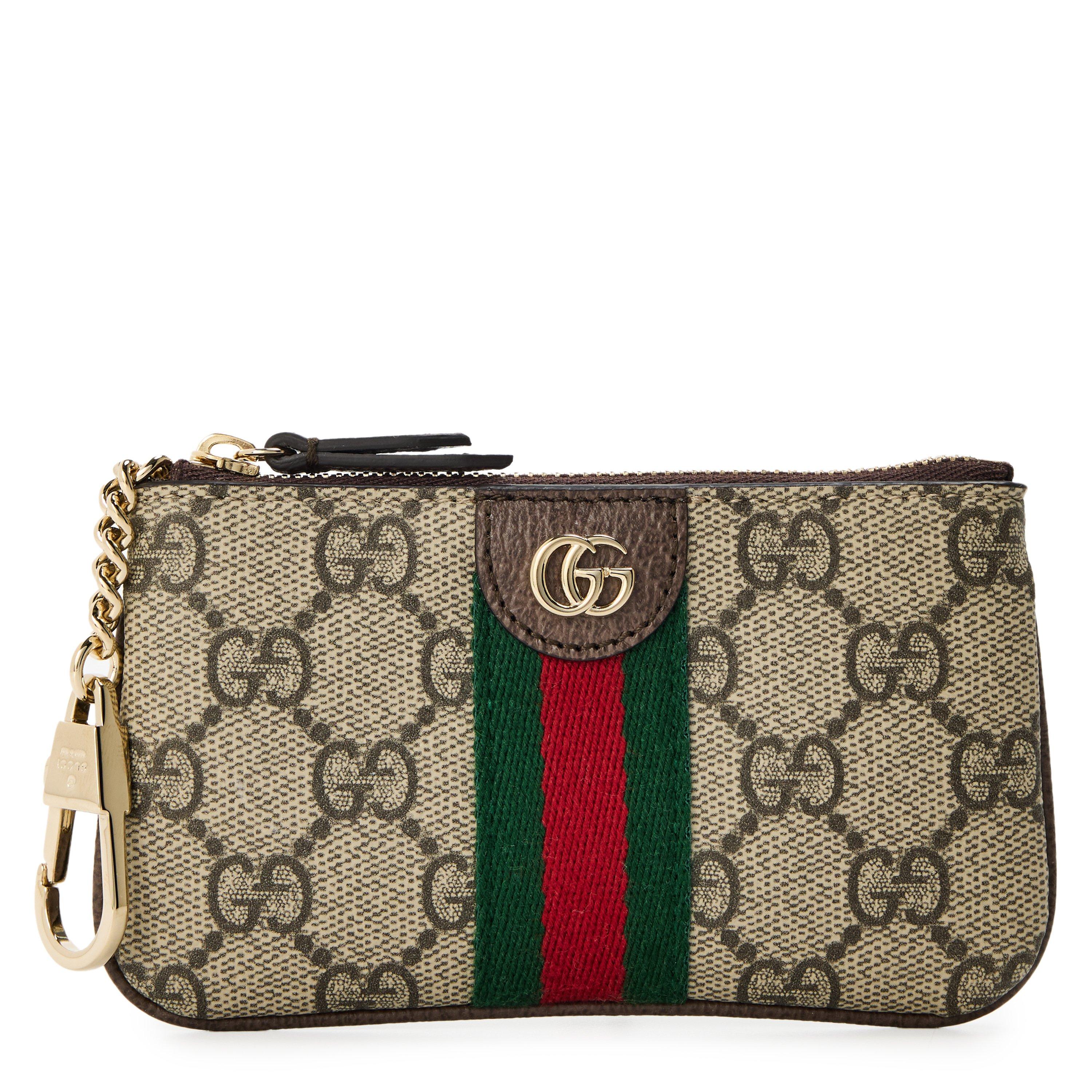 Beige Ebony - Gucci - Womens Ophidia Key Pouch - 1
