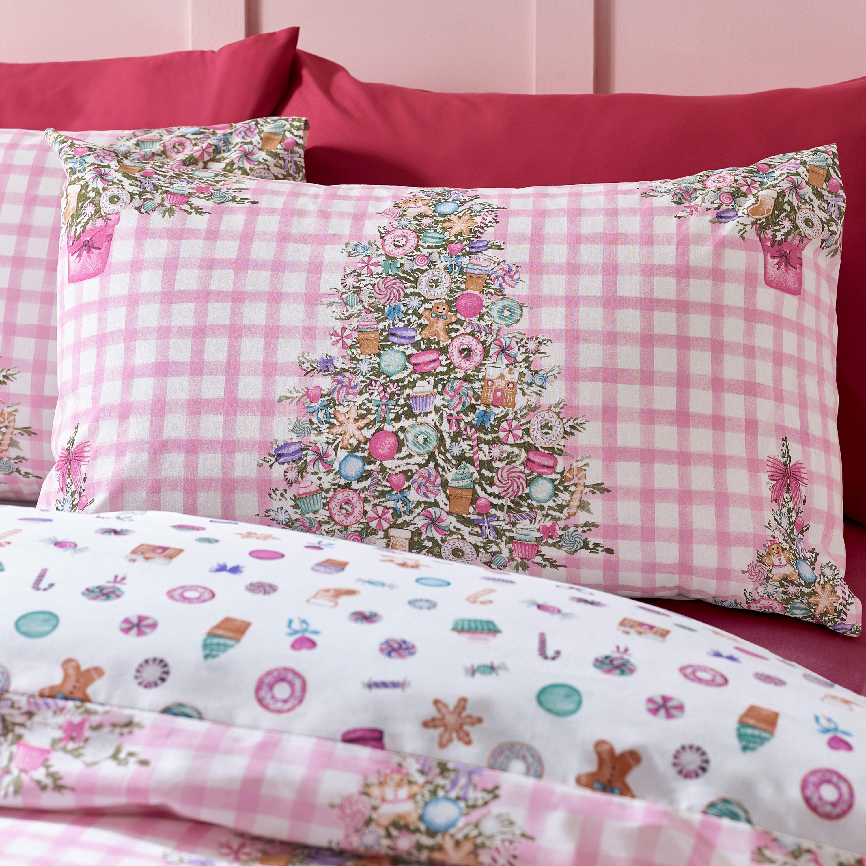 Pink - Catherine Lansfield - Christmas Sweets and Treats Duvet Cover Set - 3