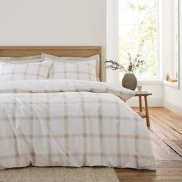 Bianca Oxton Check 200TC Reversible Duvet Cover Set