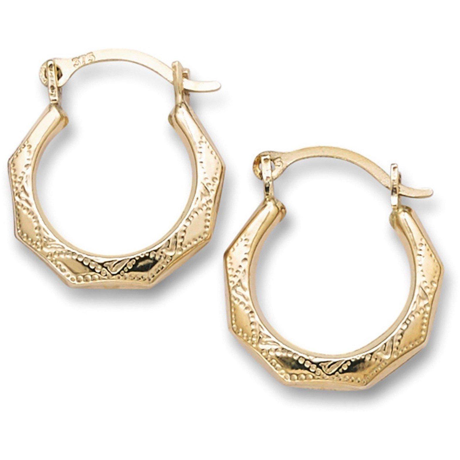 Gold - Be You - 9ct Gold Creole Earrings