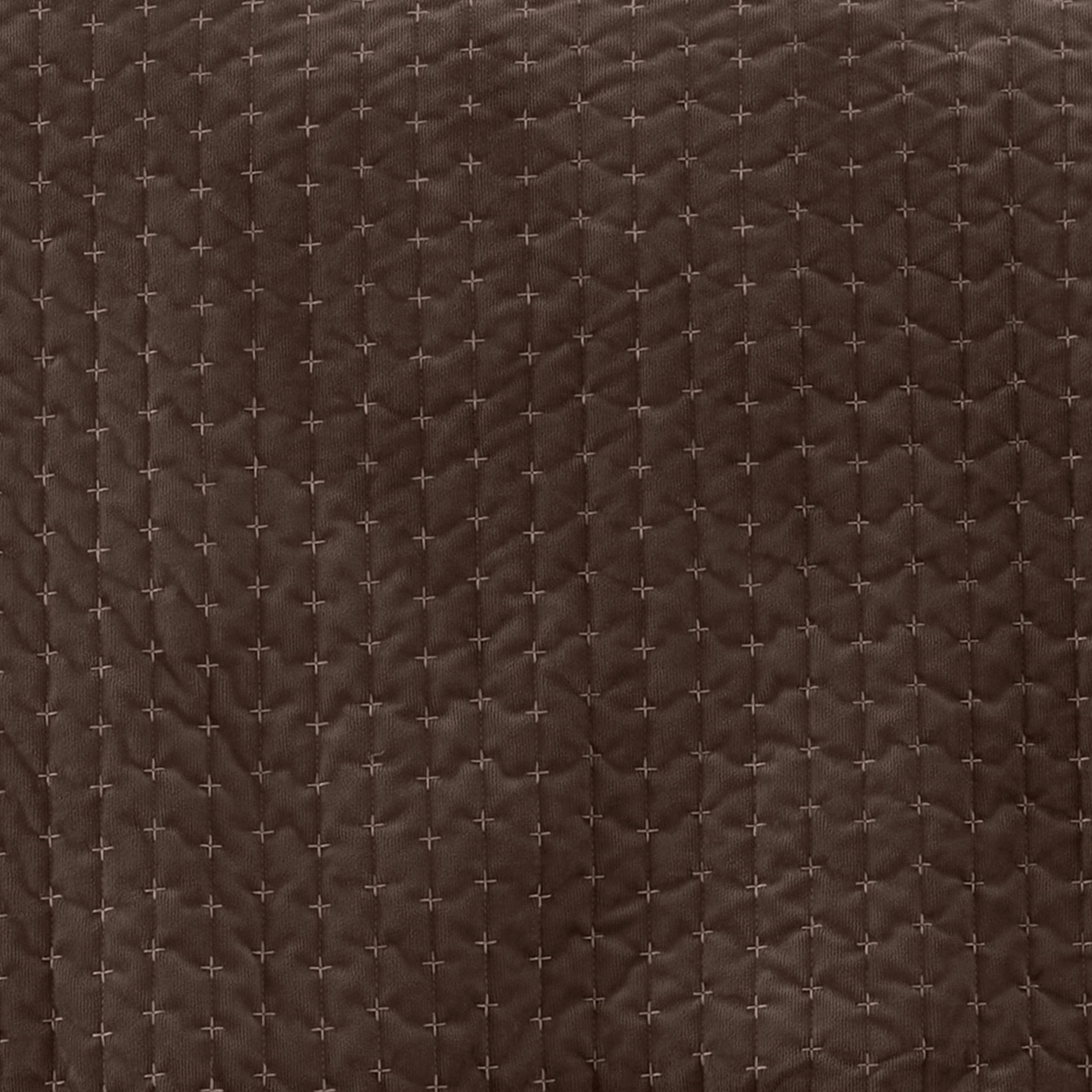 Chocolate - Bianca - Attica Velvet Embroidered Bedspread - 2