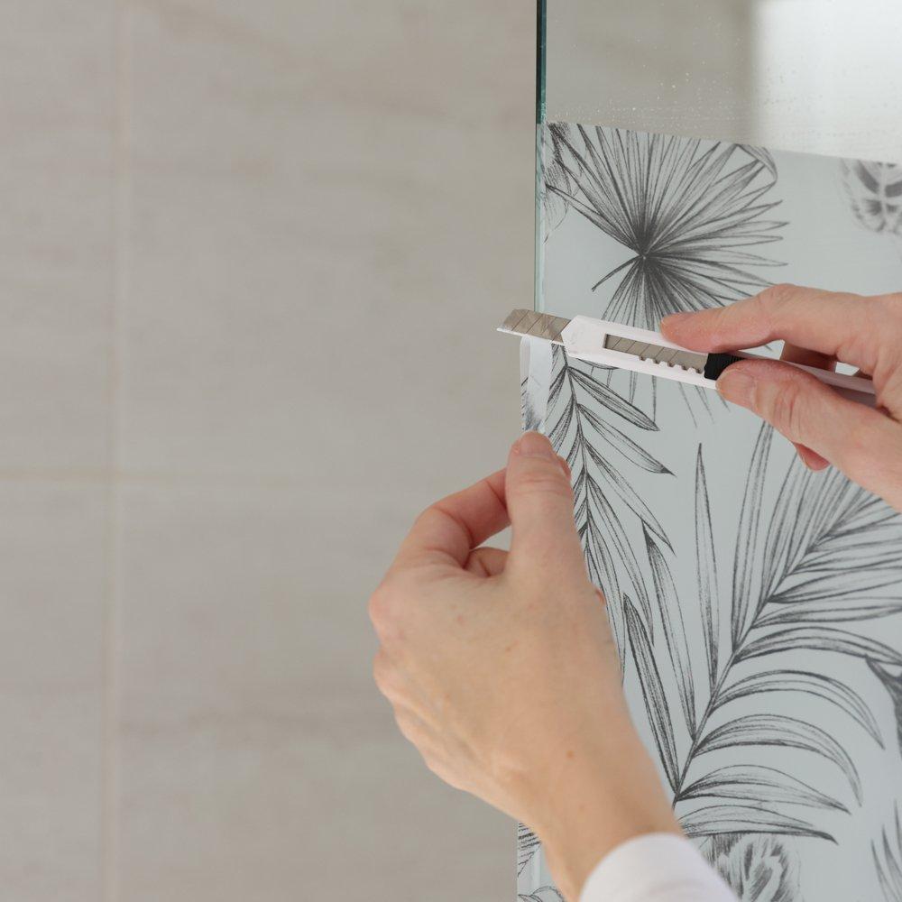 Frosted/Black - D C Fix - dc fix Botanicals Static Cling Window Film - 4