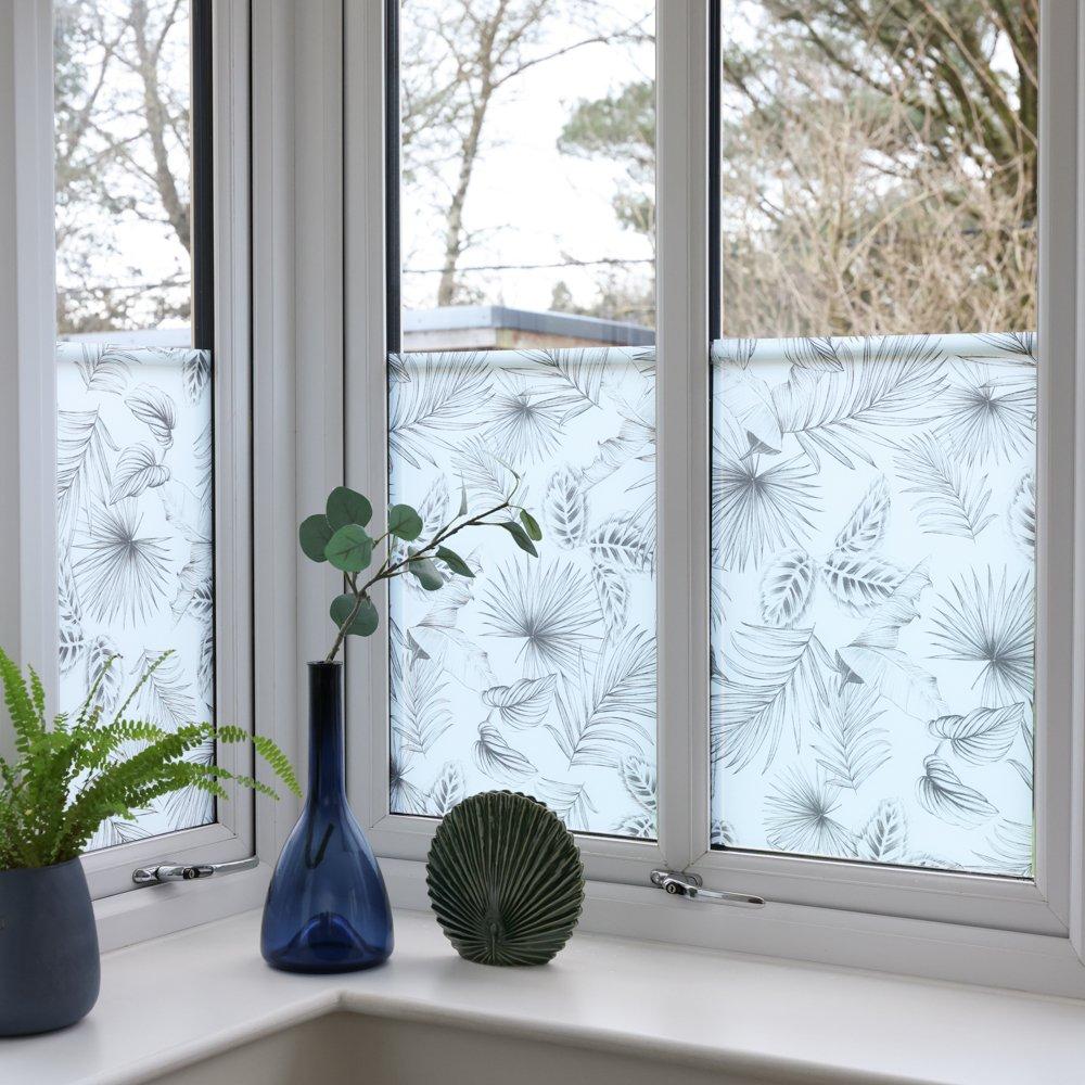 Frosted/Black - D C Fix - dc fix Botanicals Static Cling Window Film - 5