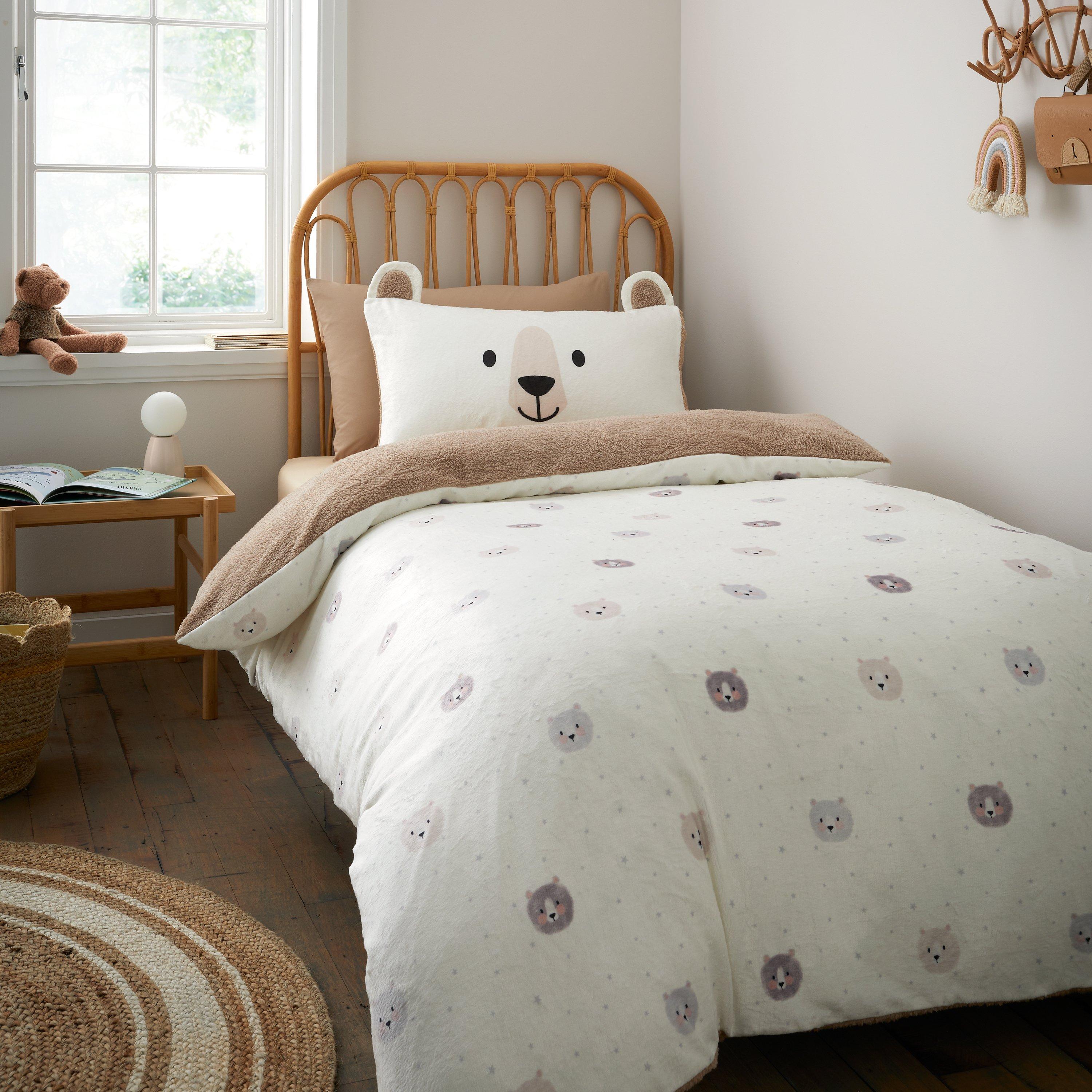 Natural - Catherine Lansfield - Cosy Bear So Soft Duvet Cover Set - 1