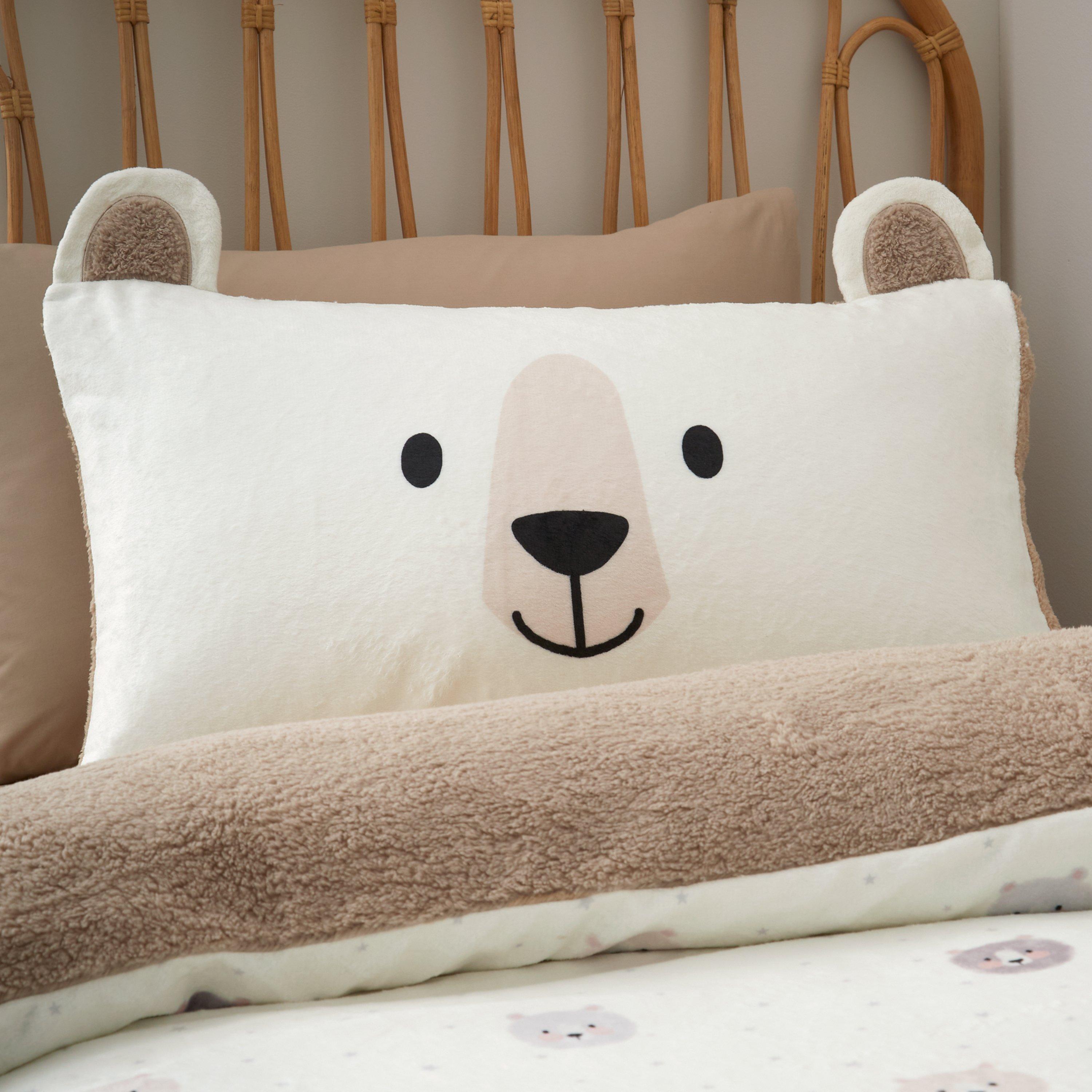 Natural - Catherine Lansfield - Cosy Bear So Soft Duvet Cover Set - 2