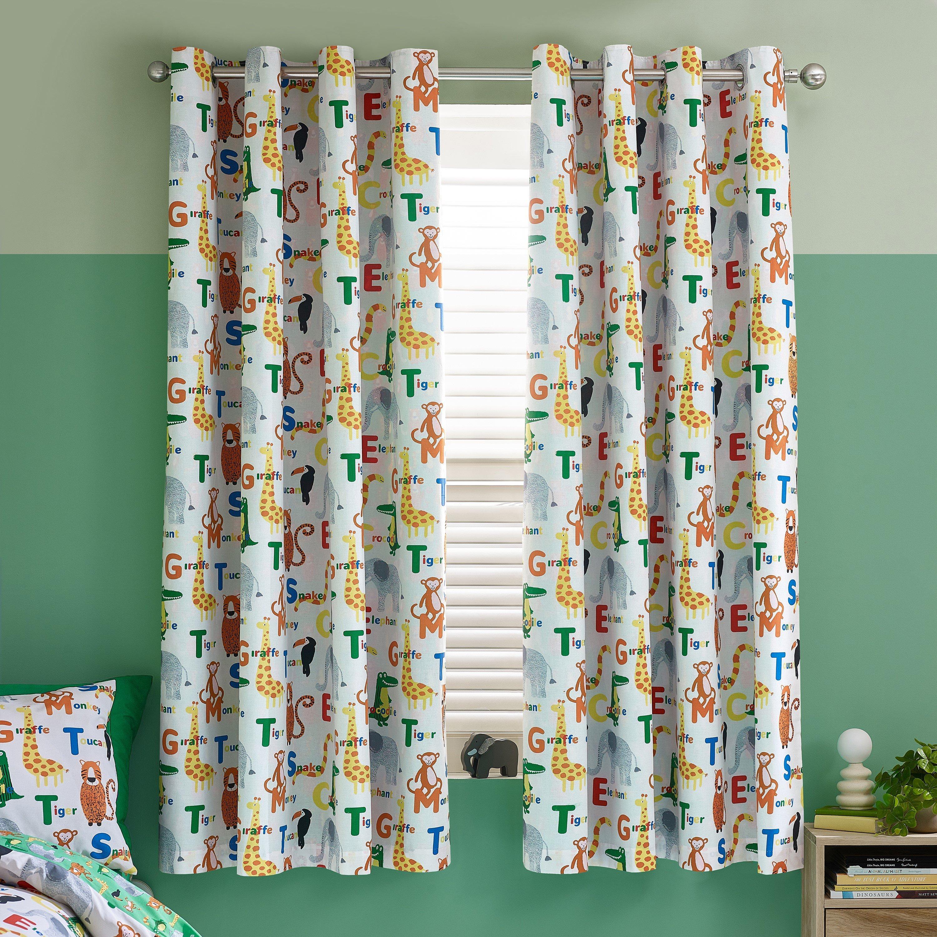 Natural - Catherine Lansfield - Animal Magic Fully Reversible Eyelet Curtains - 3