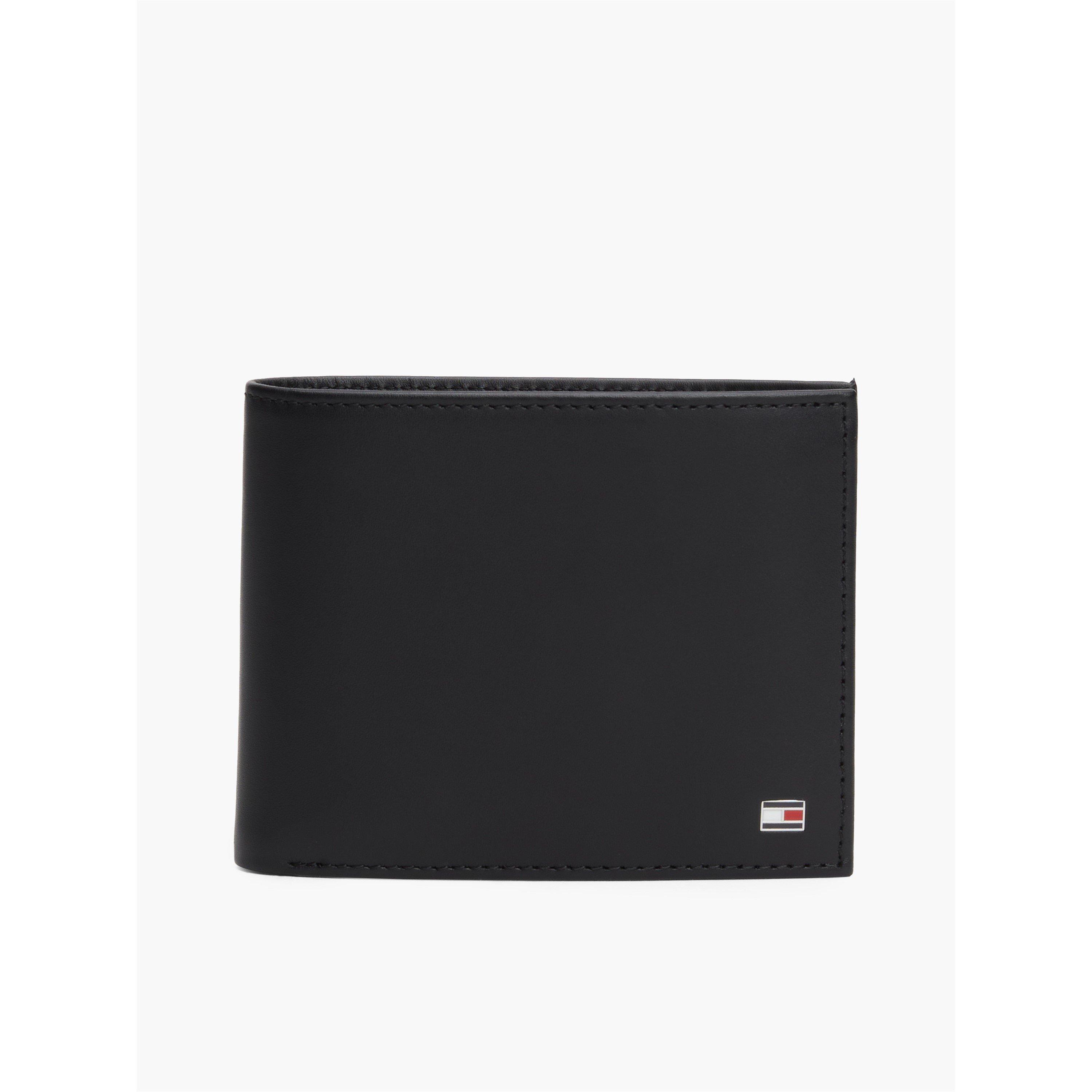 Black - Tommy Hilfiger - Eton Trifold Leather Wallet - 1