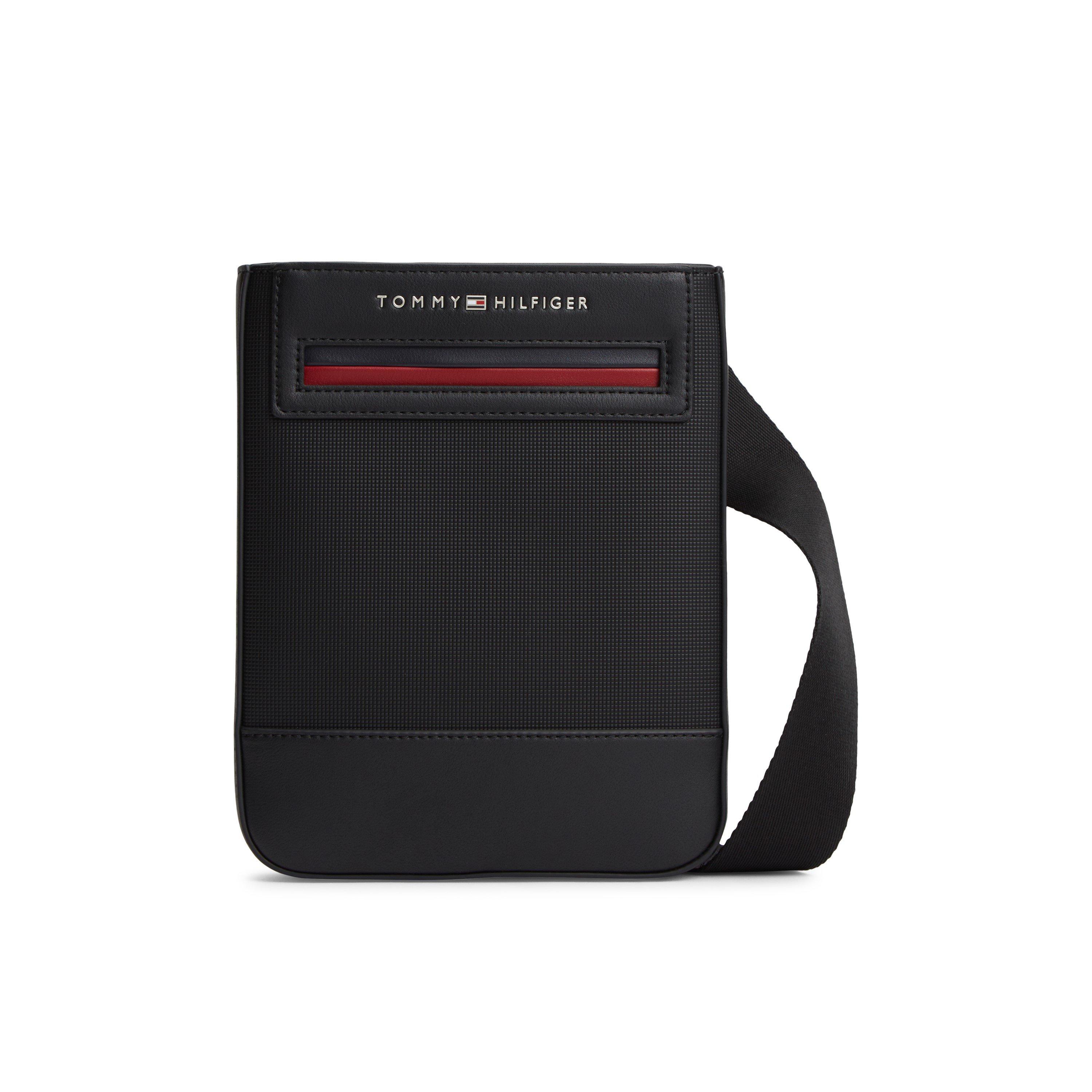Black - Tommy Hilfiger - Foundation Metal Logo Crossbody Bag - 1