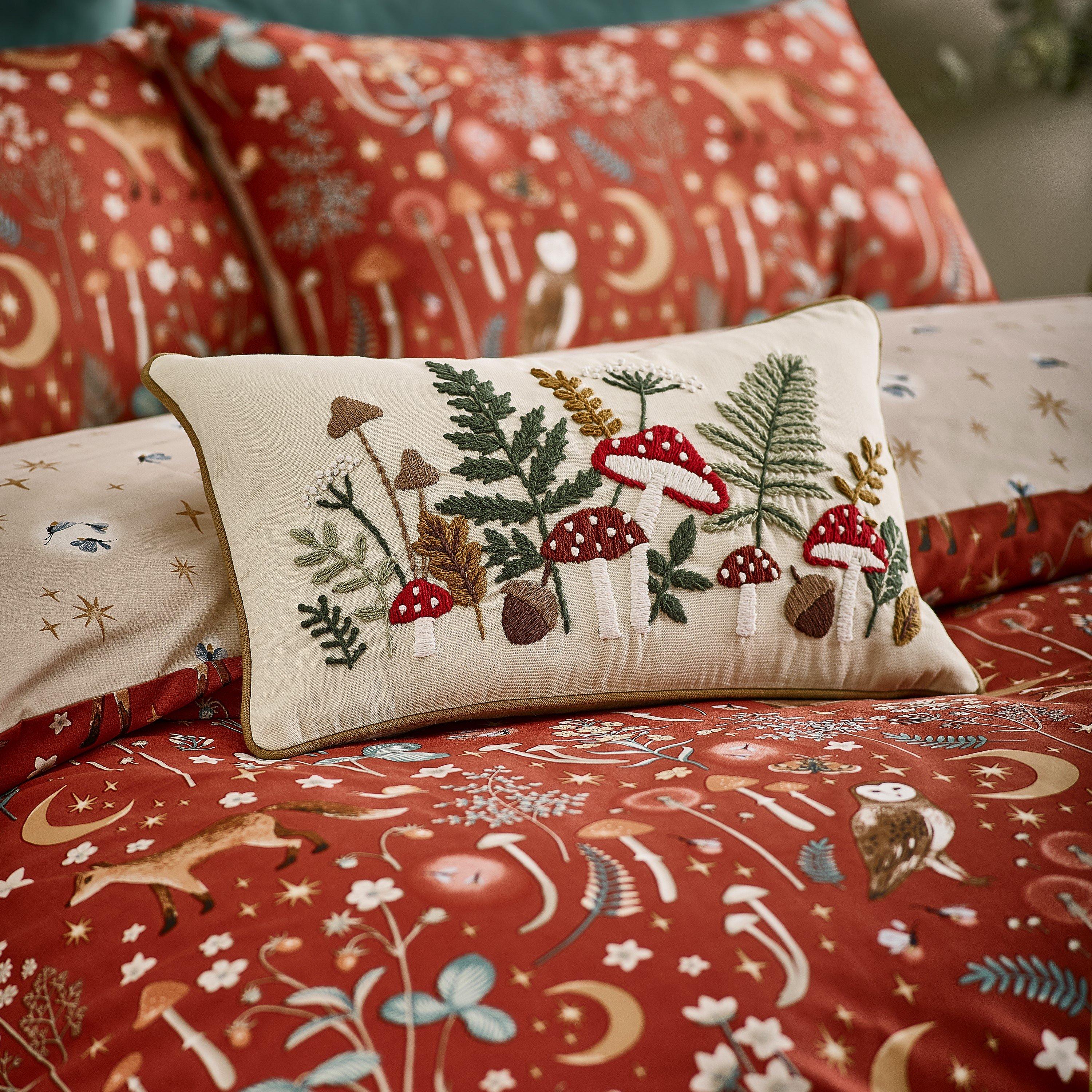 Natural - Catherine Lansfield - Embroidery Woodland Cushion - 3