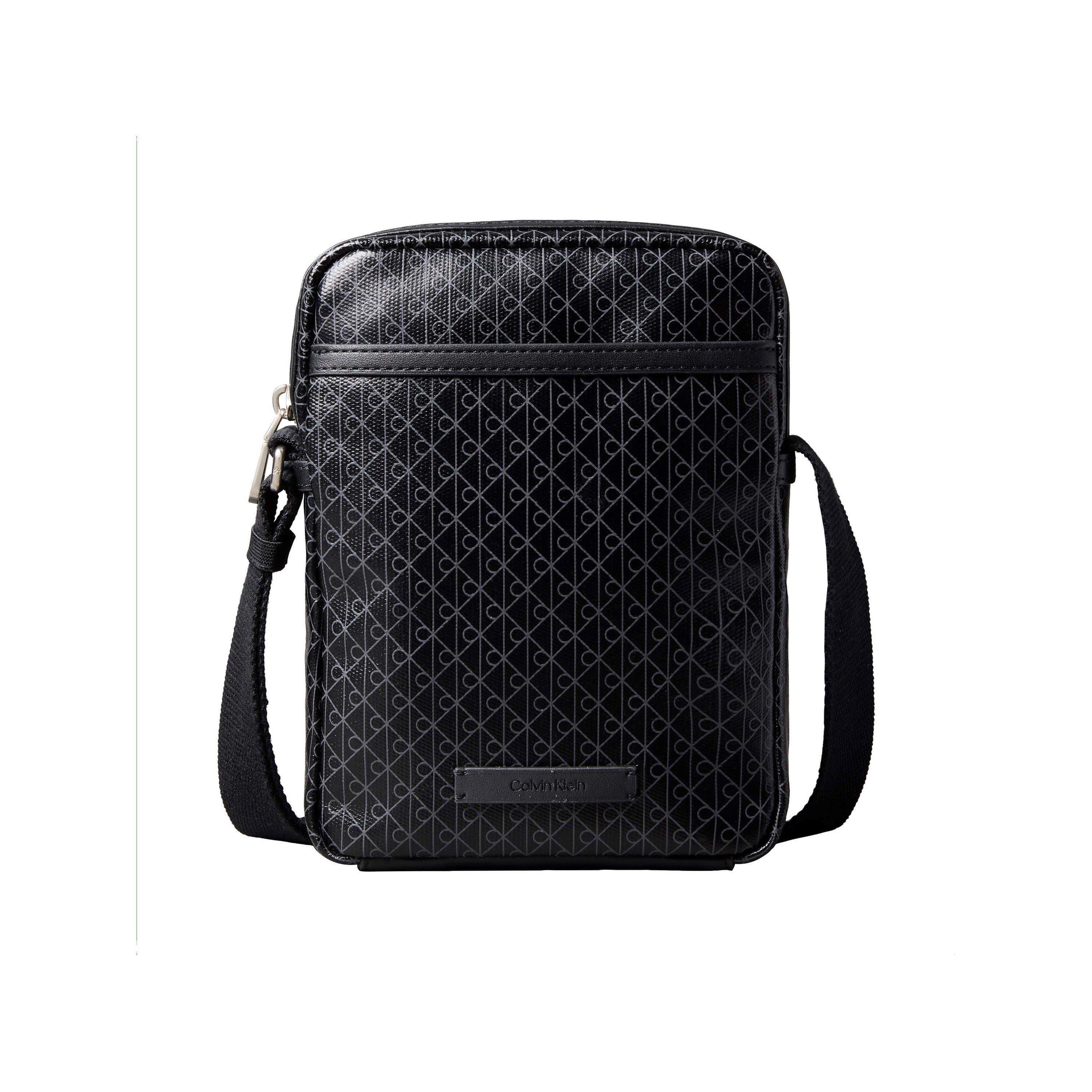 Calvin Klein AOP Coated Crossbody Bag - Black AOP
